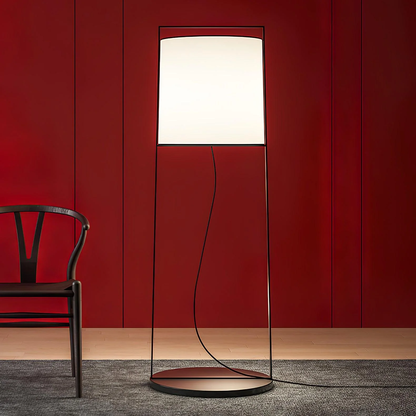 Silhouette Textile Floor Lamp - Image 3
