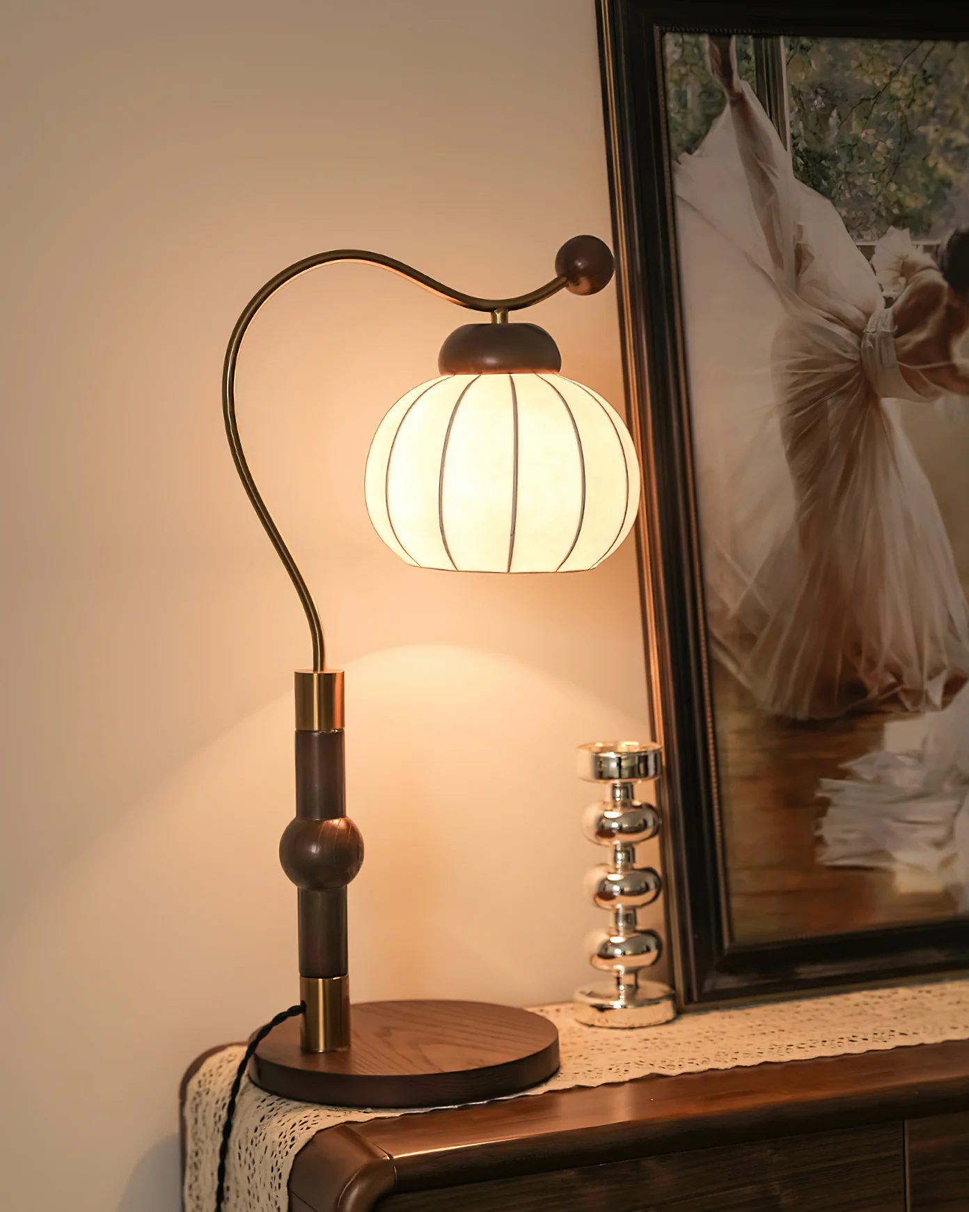 Silk Globe Table Lamp - Image 5