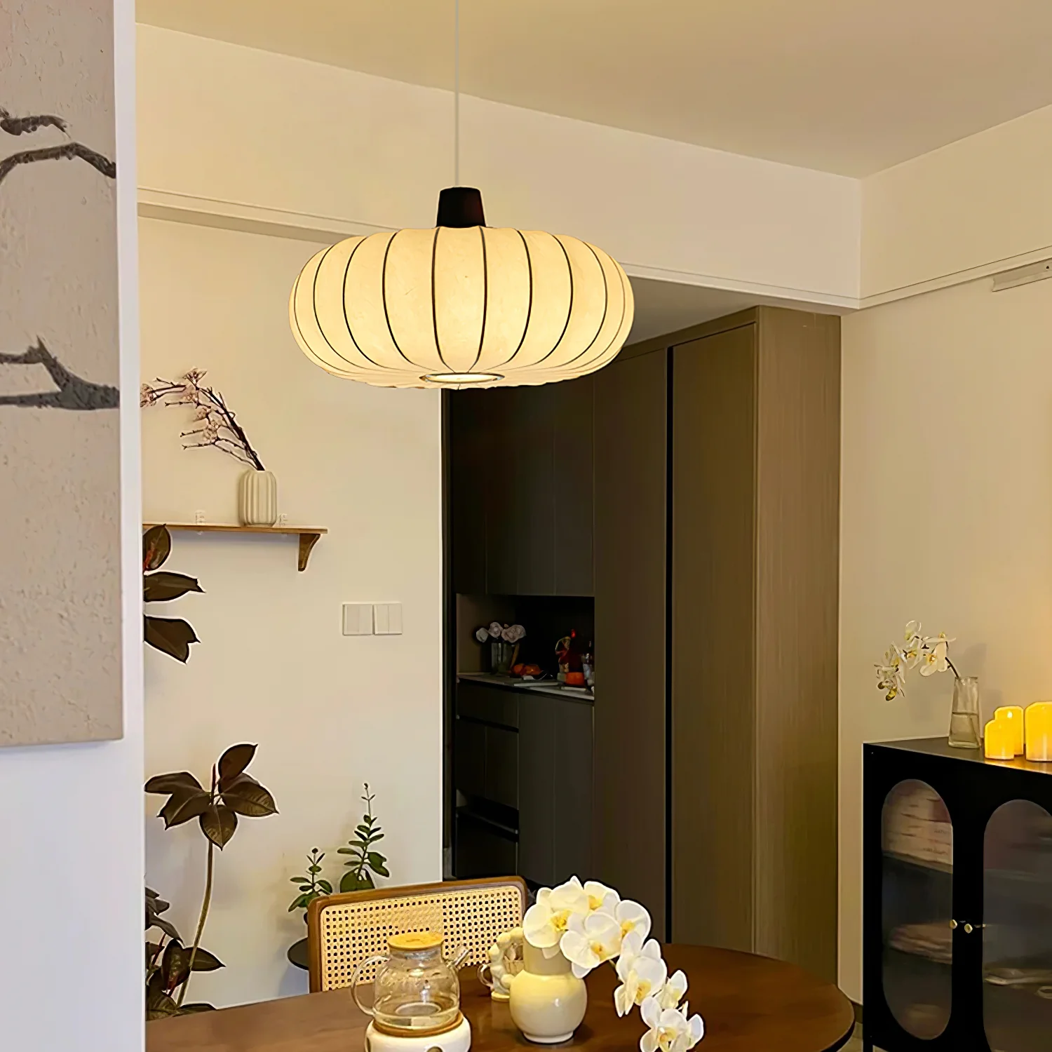 Silk Lantern Pendant Light - Image 2