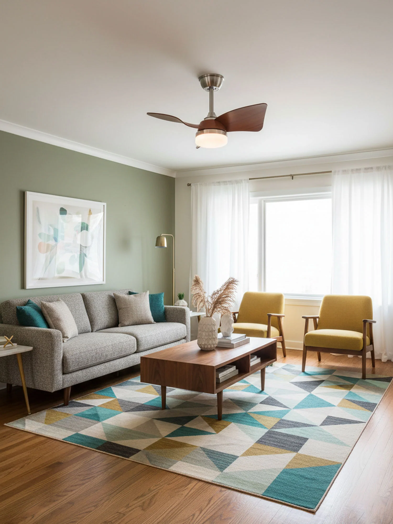 Silven Curve Ceiling Fan Light - Image 3