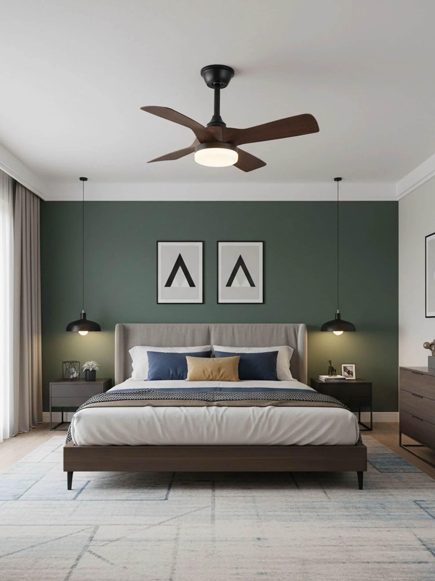 Silven Curve Ceiling Fan Light - Image 4