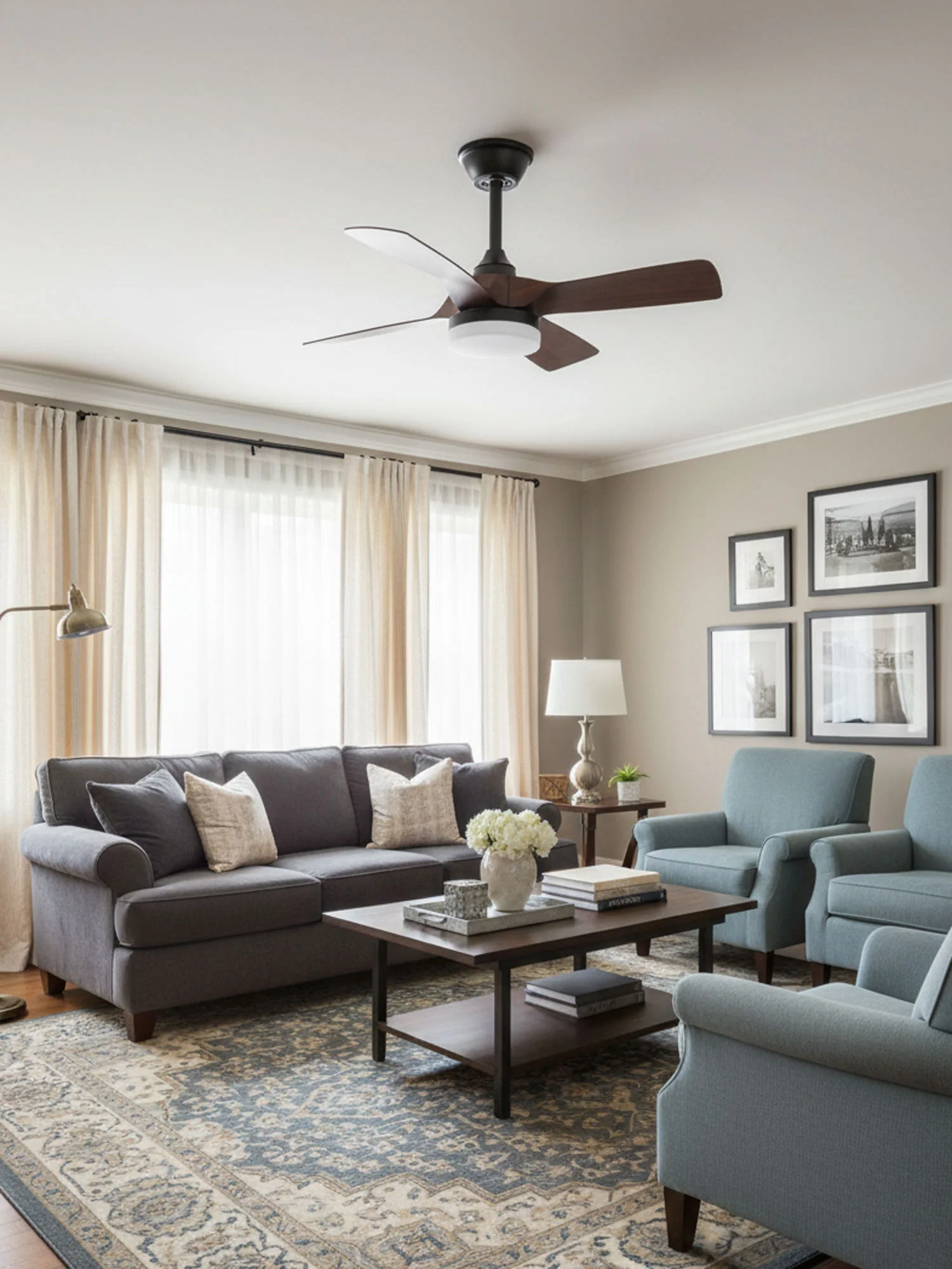 Silven Curve Ceiling Fan Light - Image 5