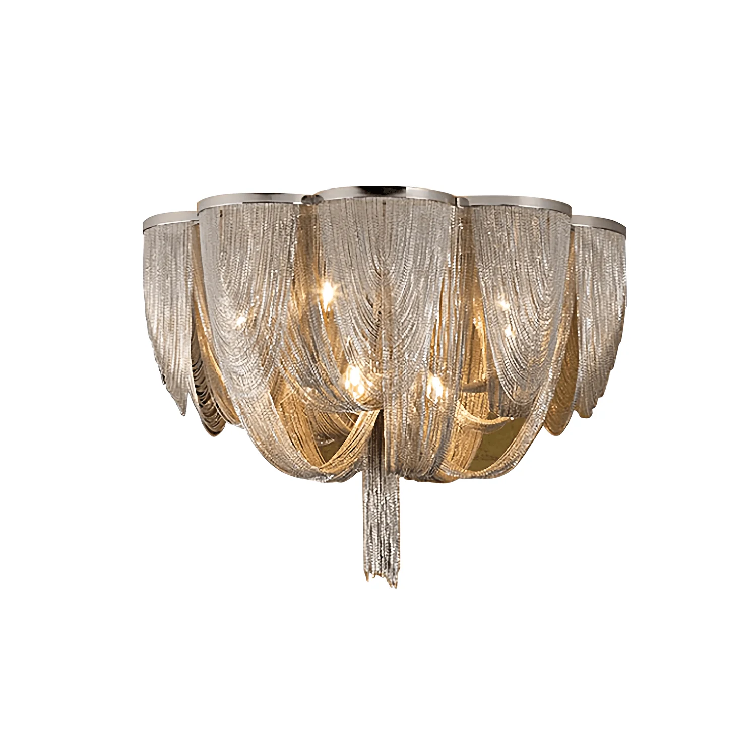Silver Chain Tassel Ceiling Light - Image 20