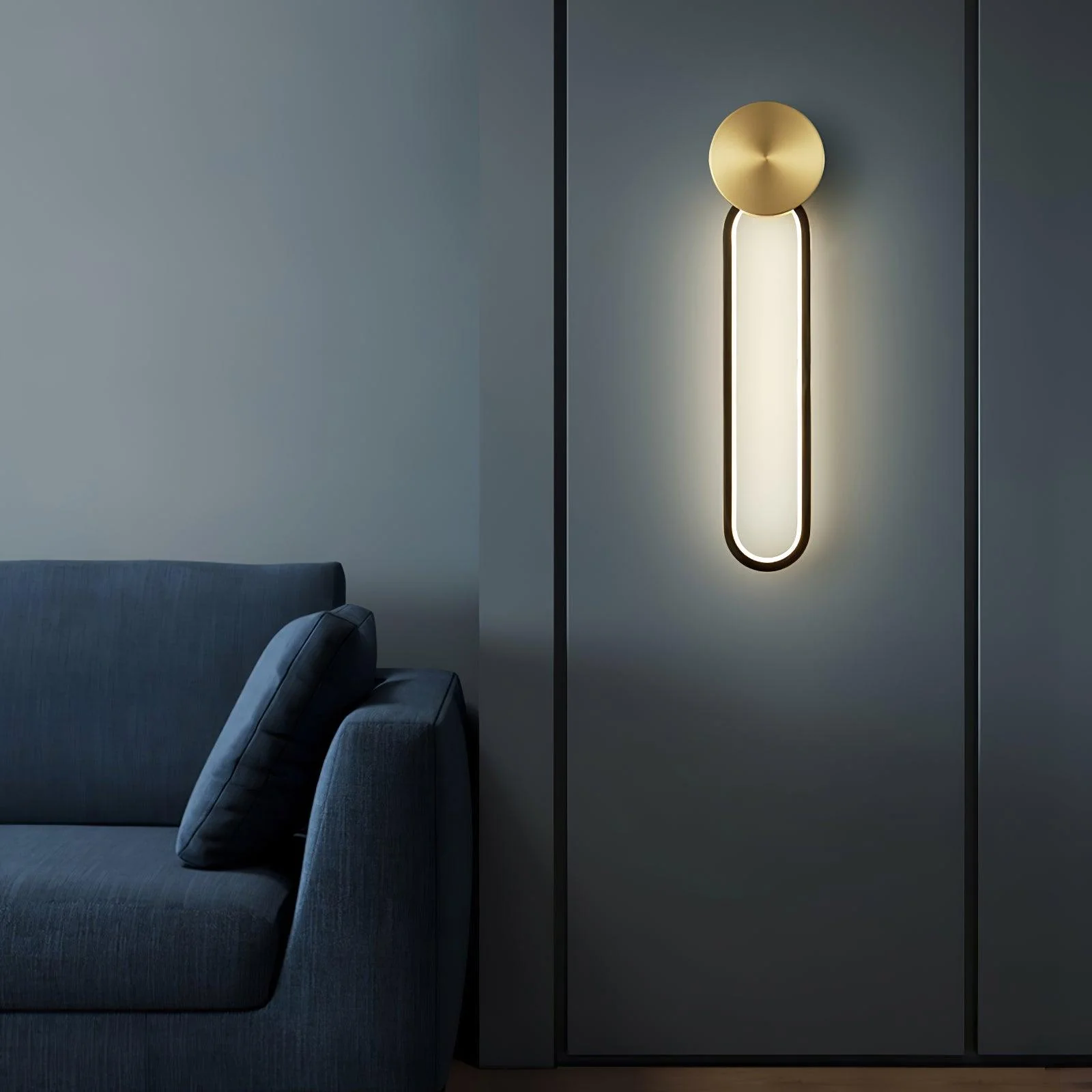 Simple Elliptical Wall Sconce - Image 16