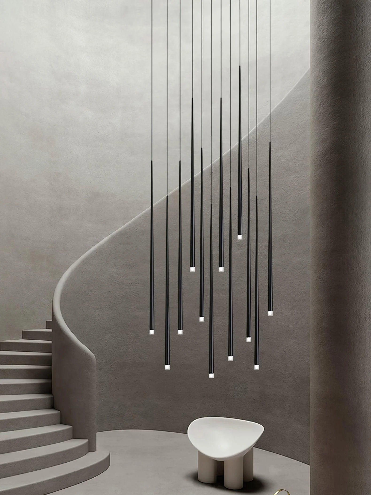 Slender Cone Chandelier - Image 3