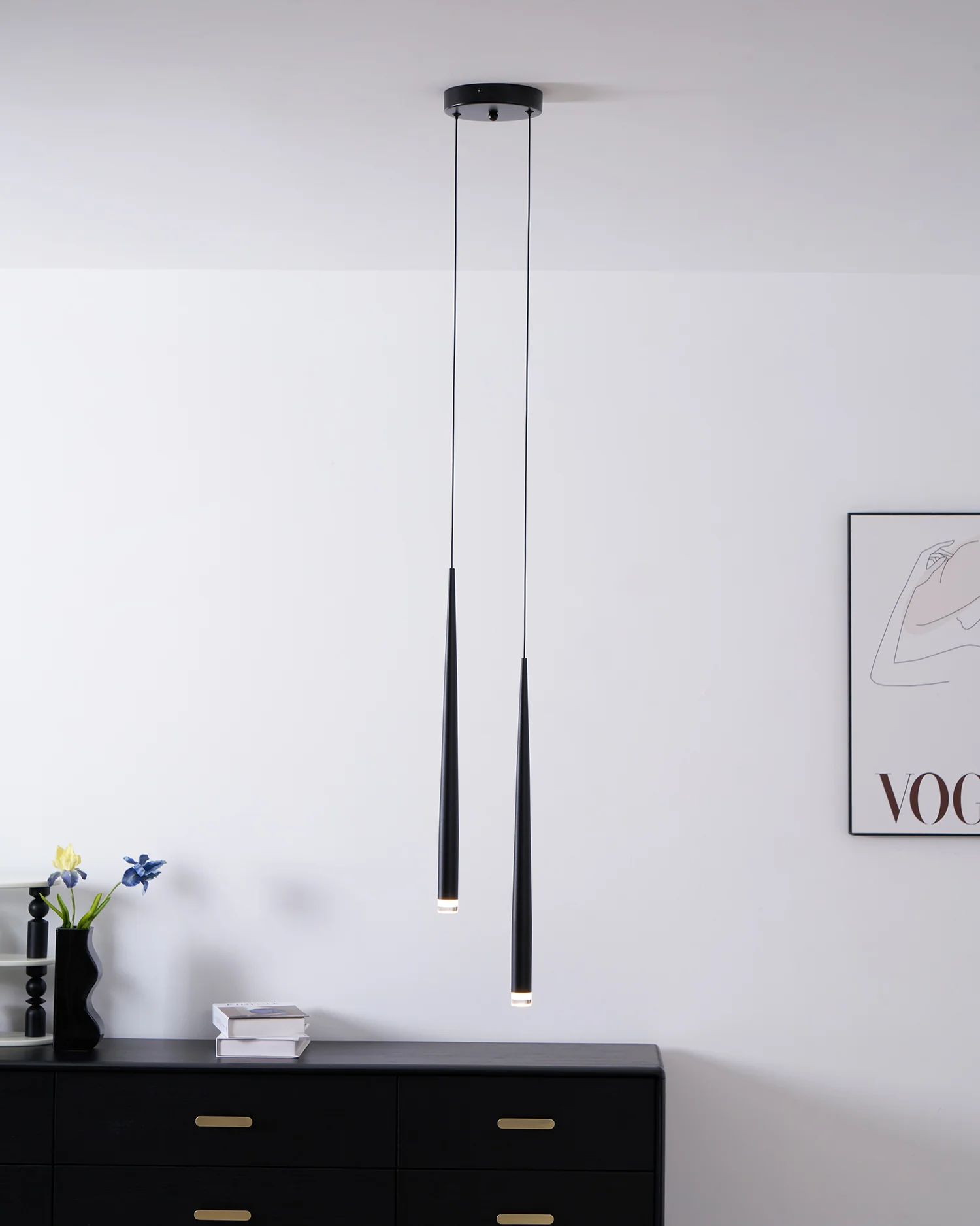 Slender Cone Chandelier - Image 61