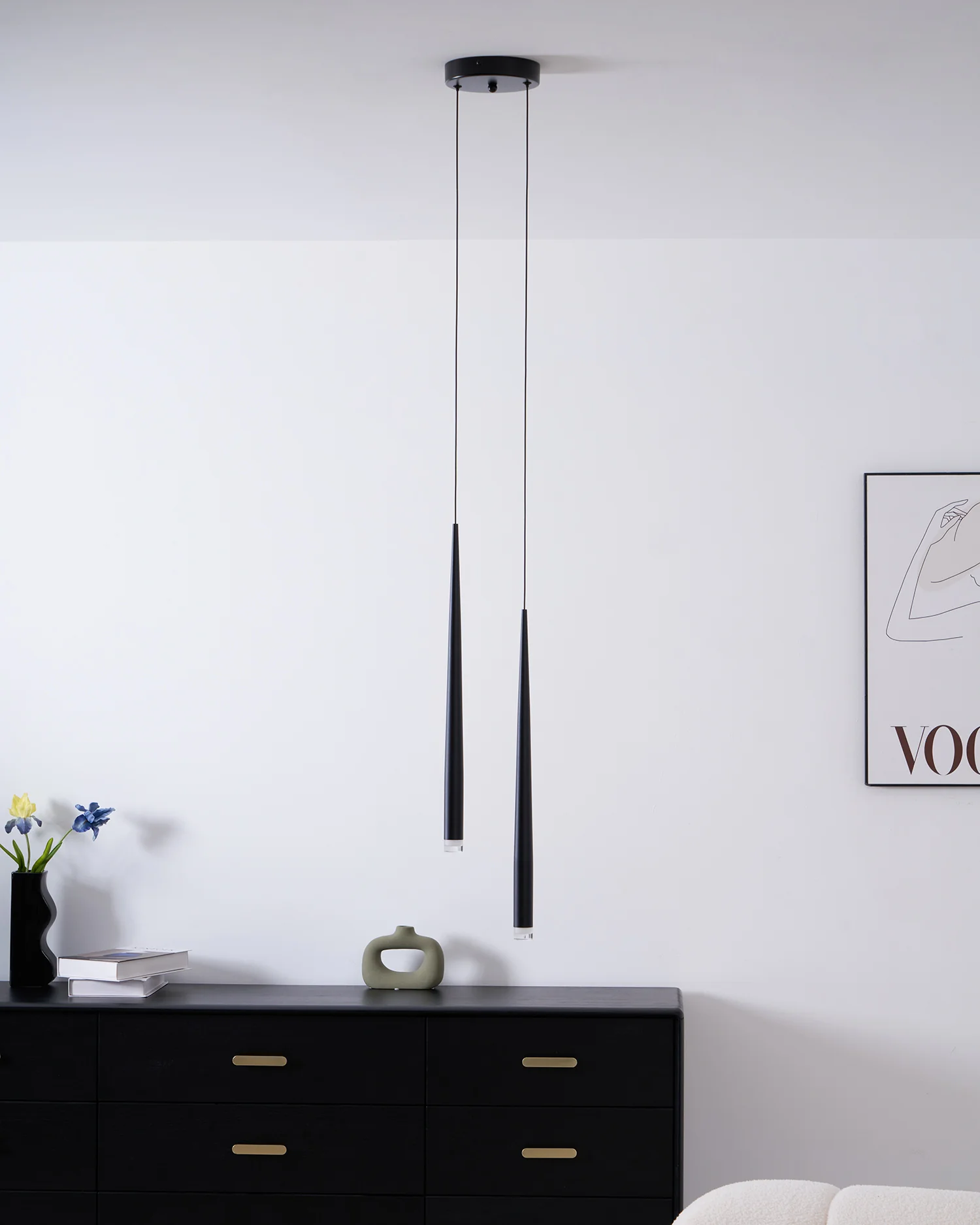 Slender Cone Chandelier - Image 63
