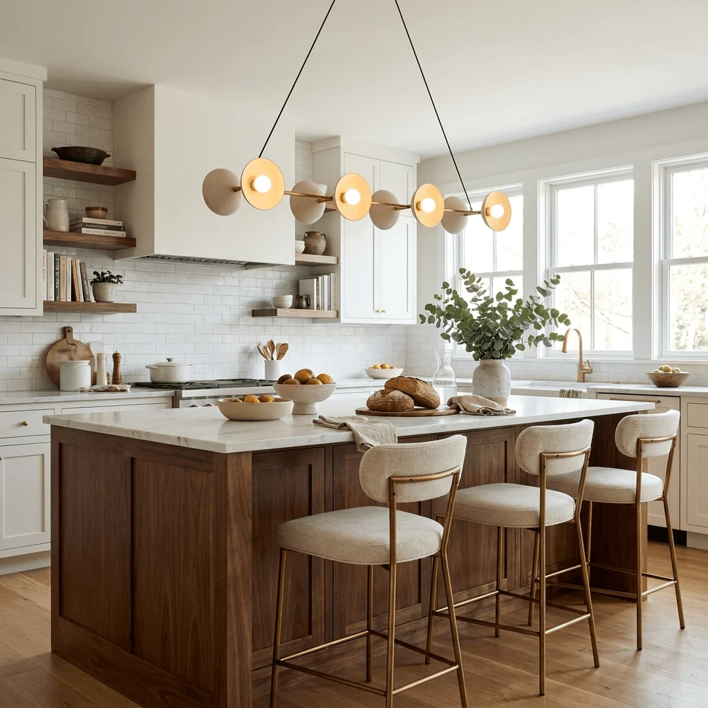 Slim Brass Linear Chandelier - Image 5
