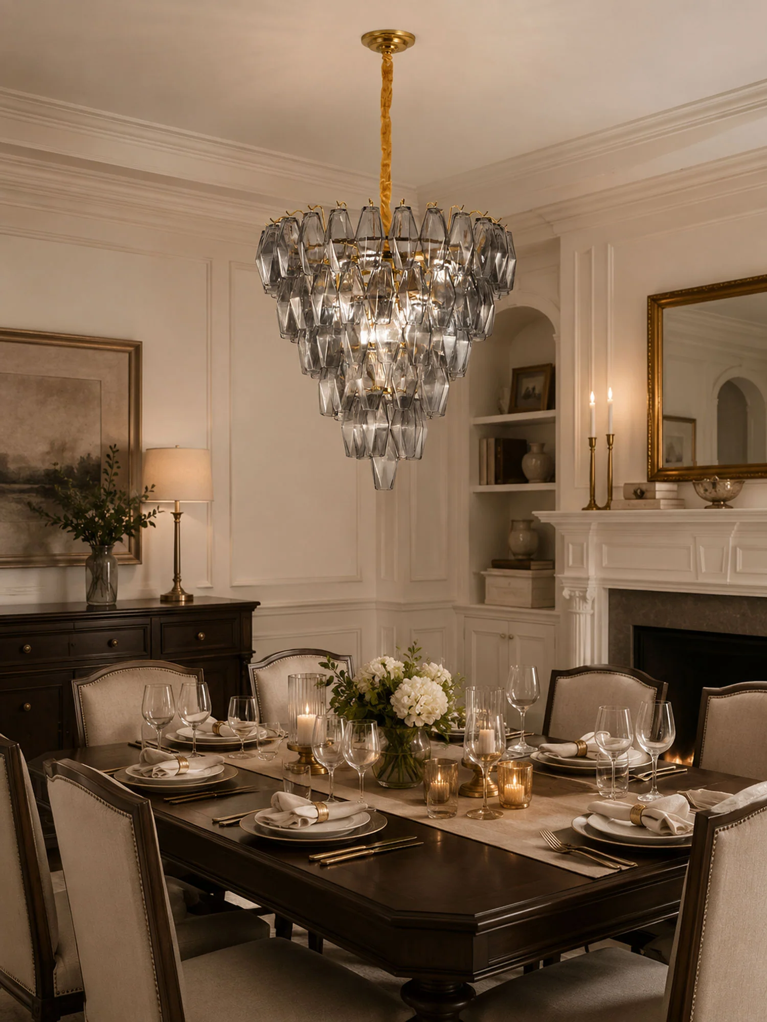 Smoke Gray Empire Chandelier - Image 6