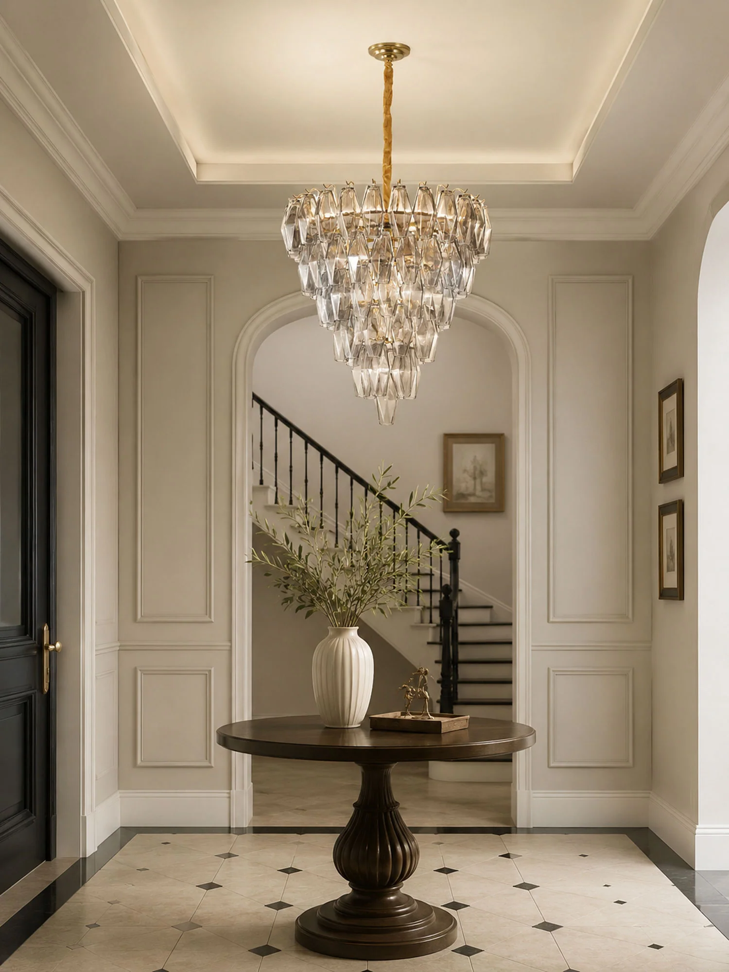 Smoke Gray Empire Chandelier - Image 7