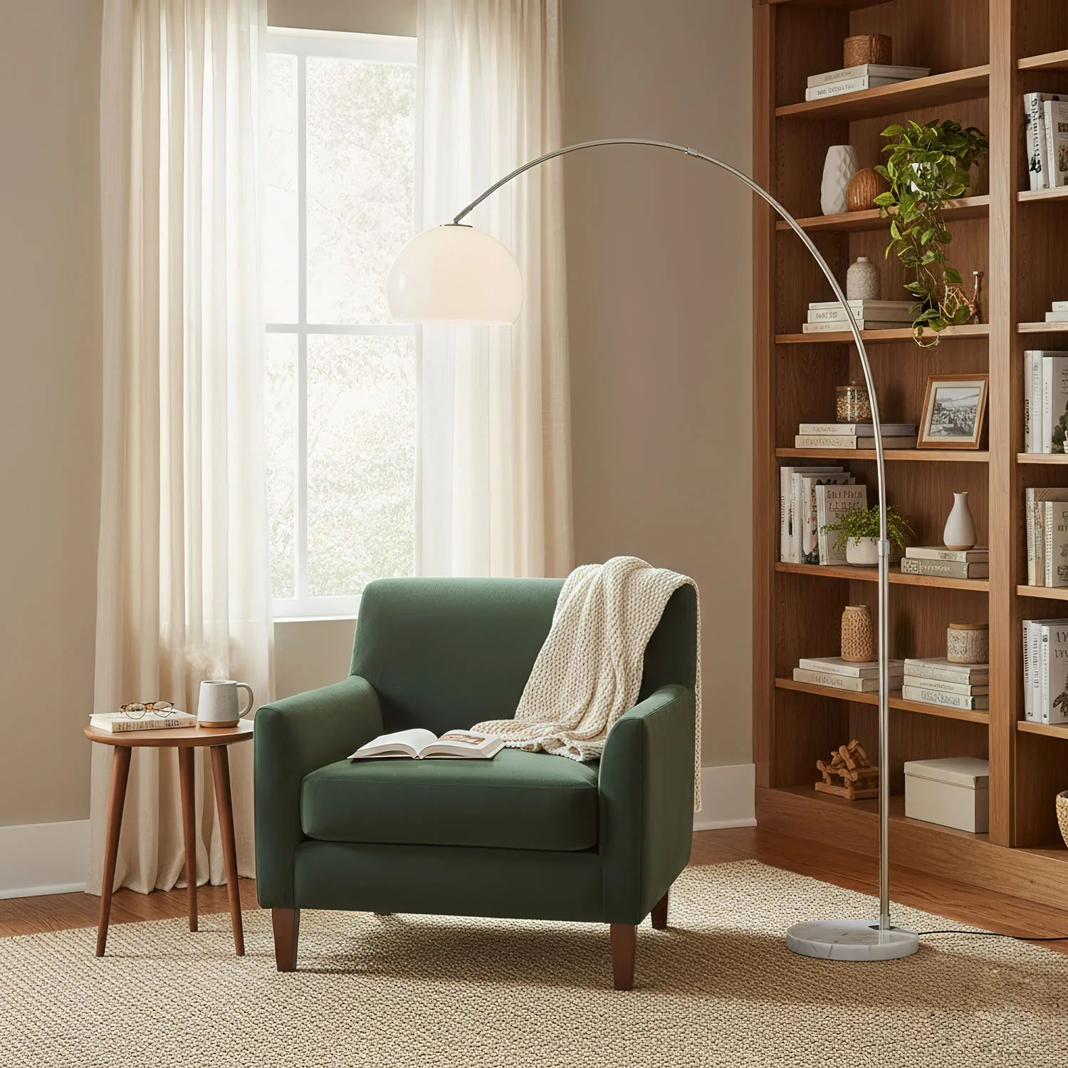 Sneedville Arched Floor Lamp - Image 4