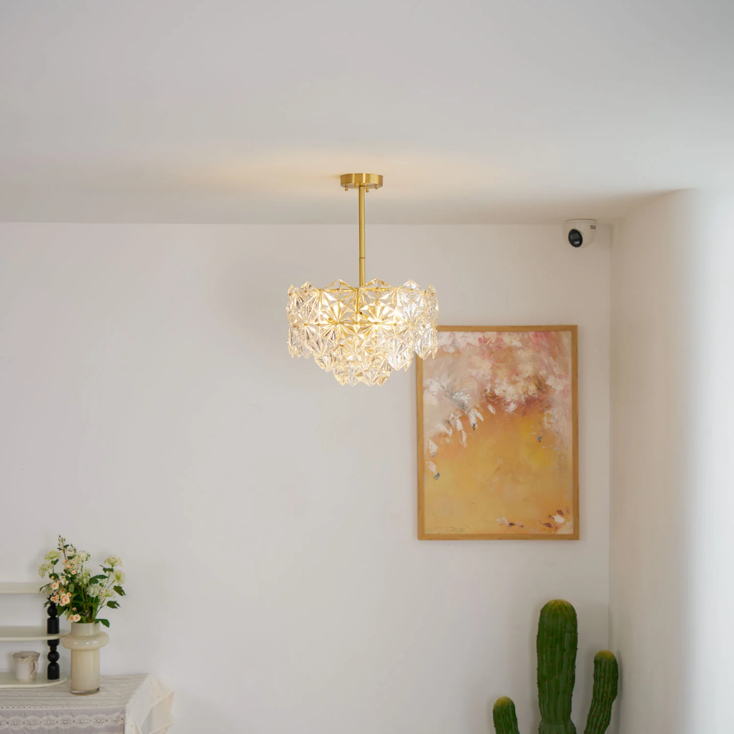 Snowflake Glass Chandelier - Image 24