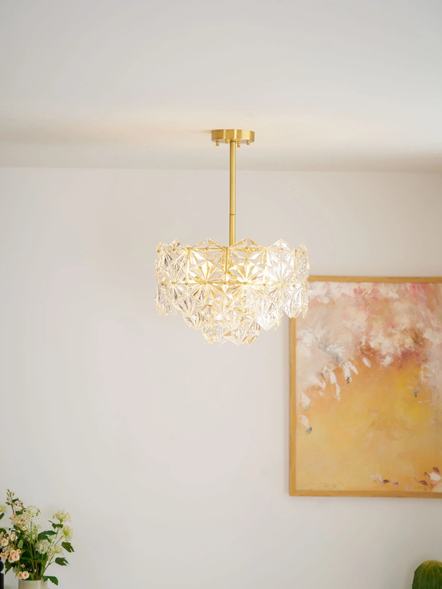 Snowflake Glass Chandelier - Image 26