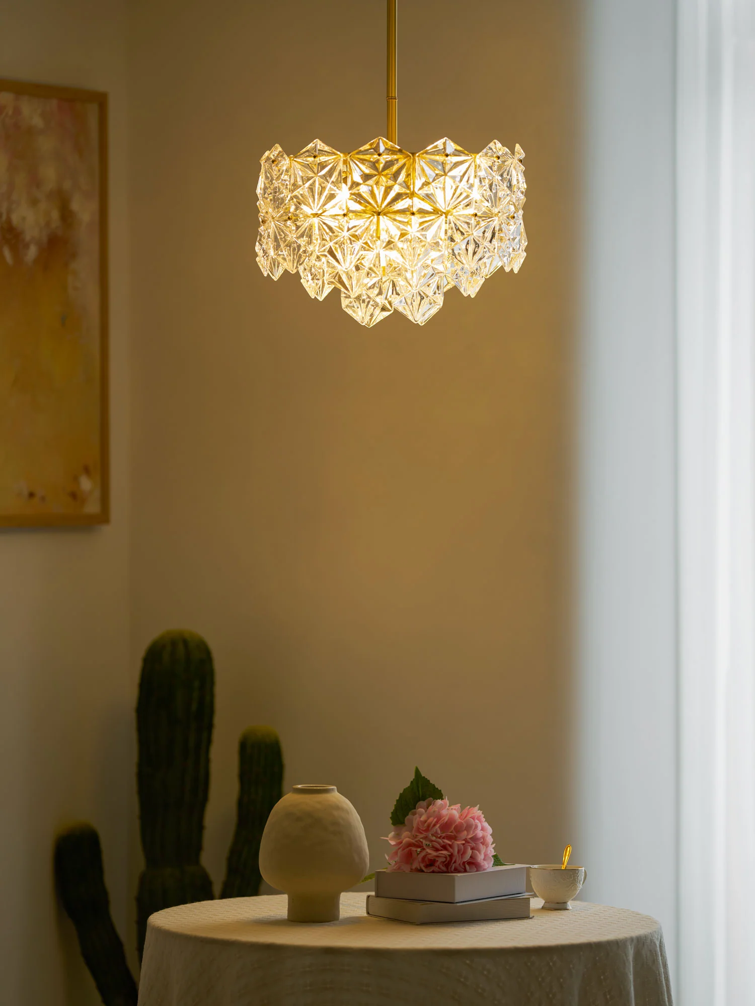 Snowflake Glass Chandelier - Image 30