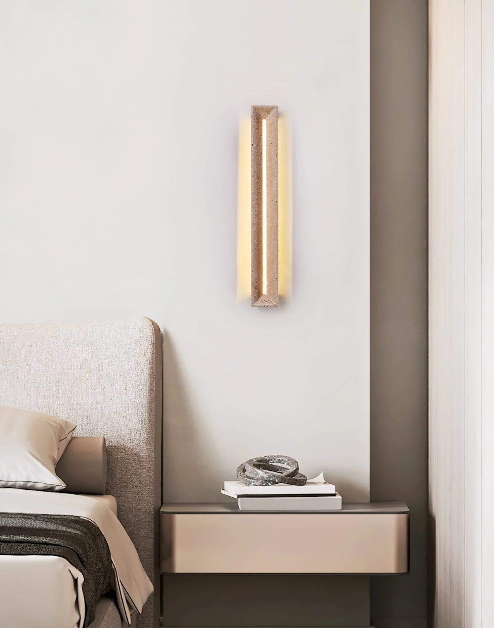 Solace Travertine Beam Wall Light - Image 10