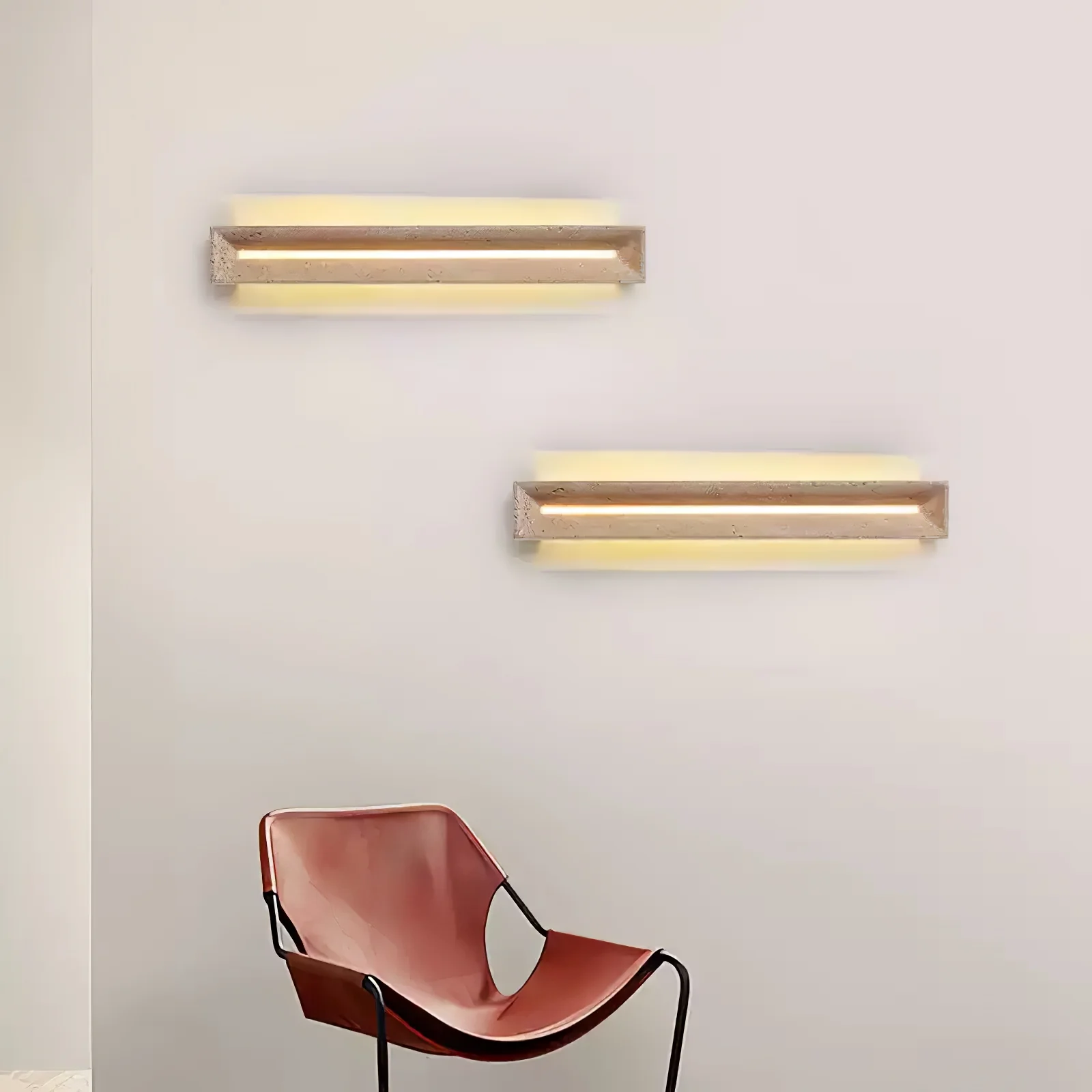 Solace Travertine Beam Wall Light - Image 2