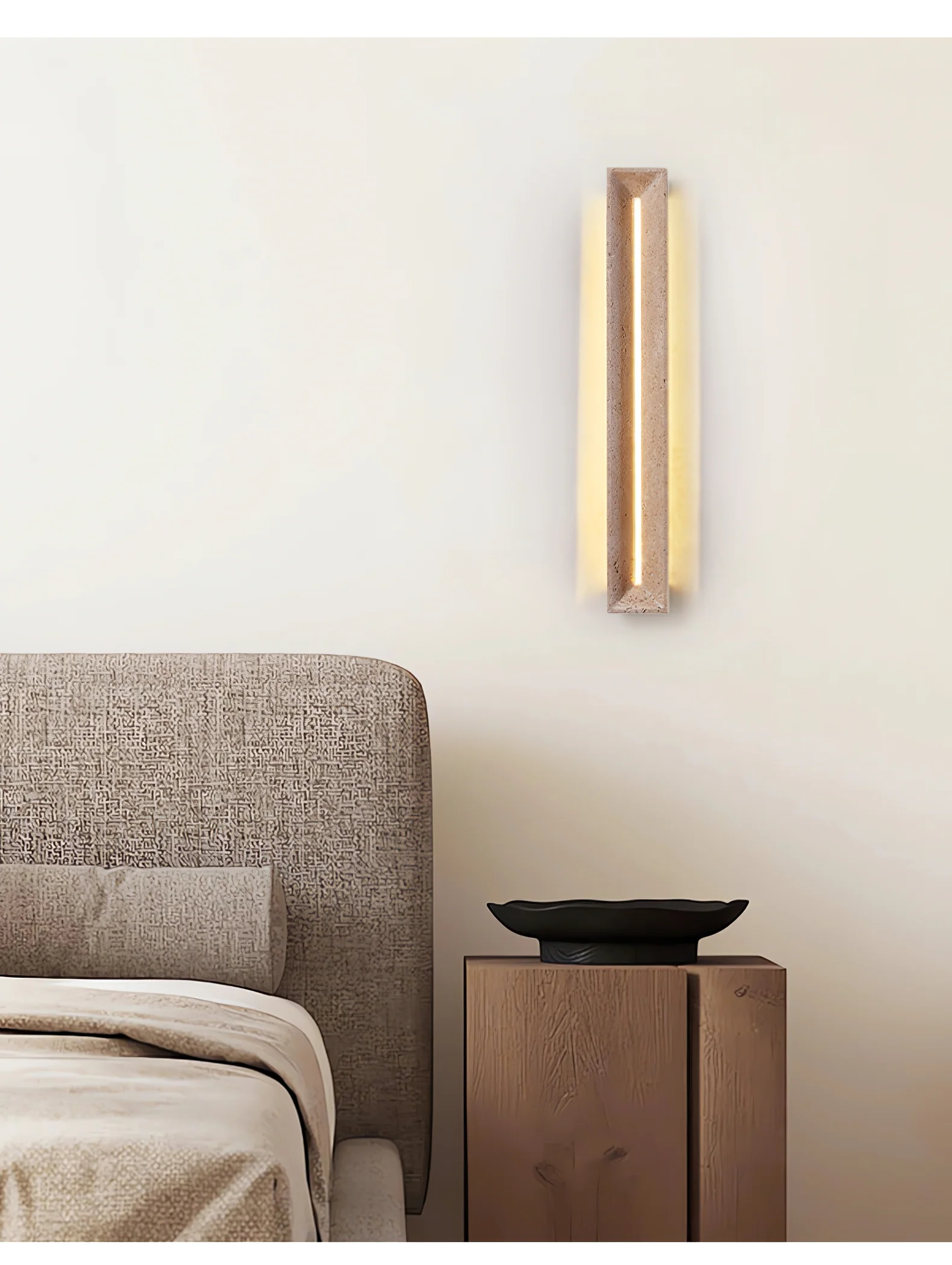 Solace Travertine Beam Wall Light - Image 3