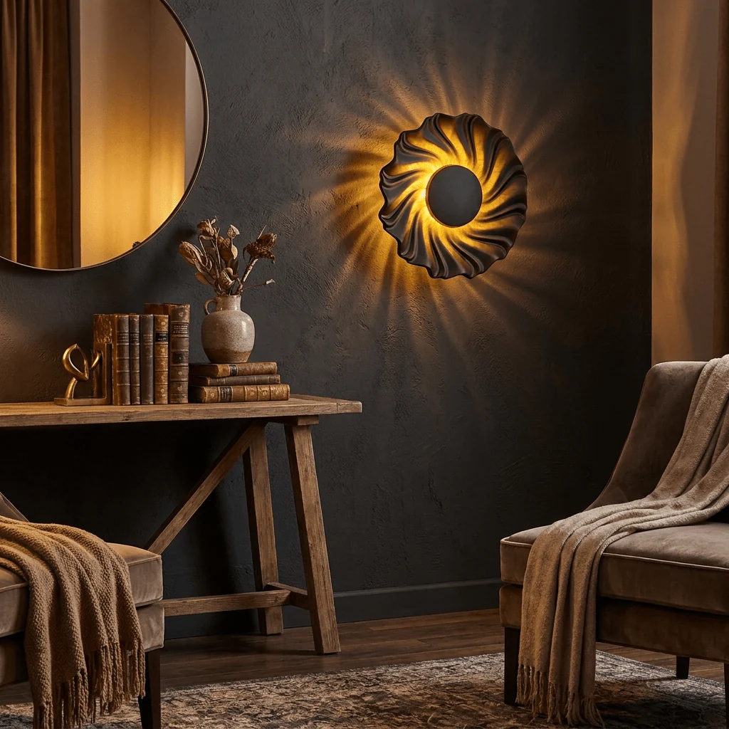 Solar Spiral Wall Sconce - Image 3