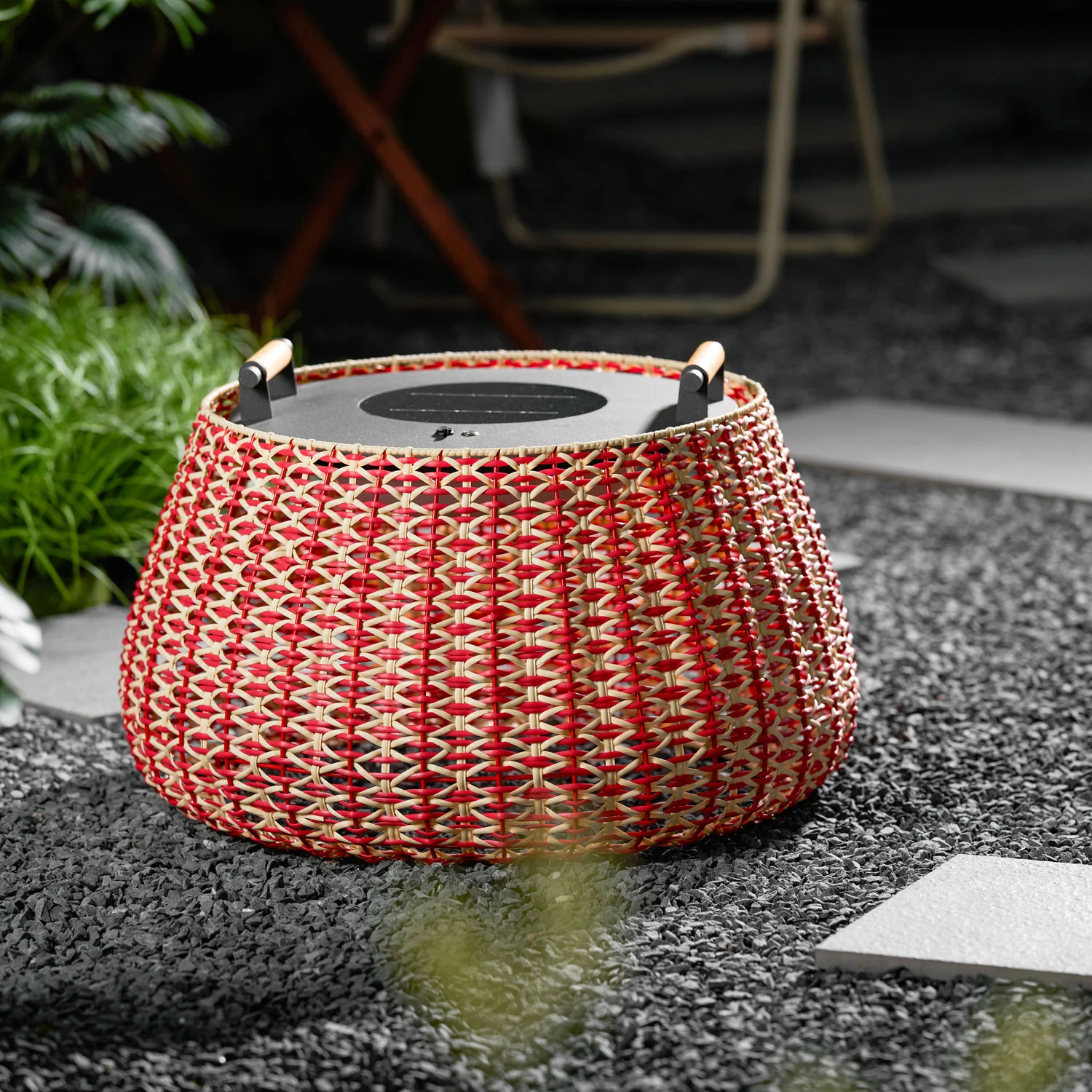 Solara Weave Outdoor Lantern Lamp - Image 10