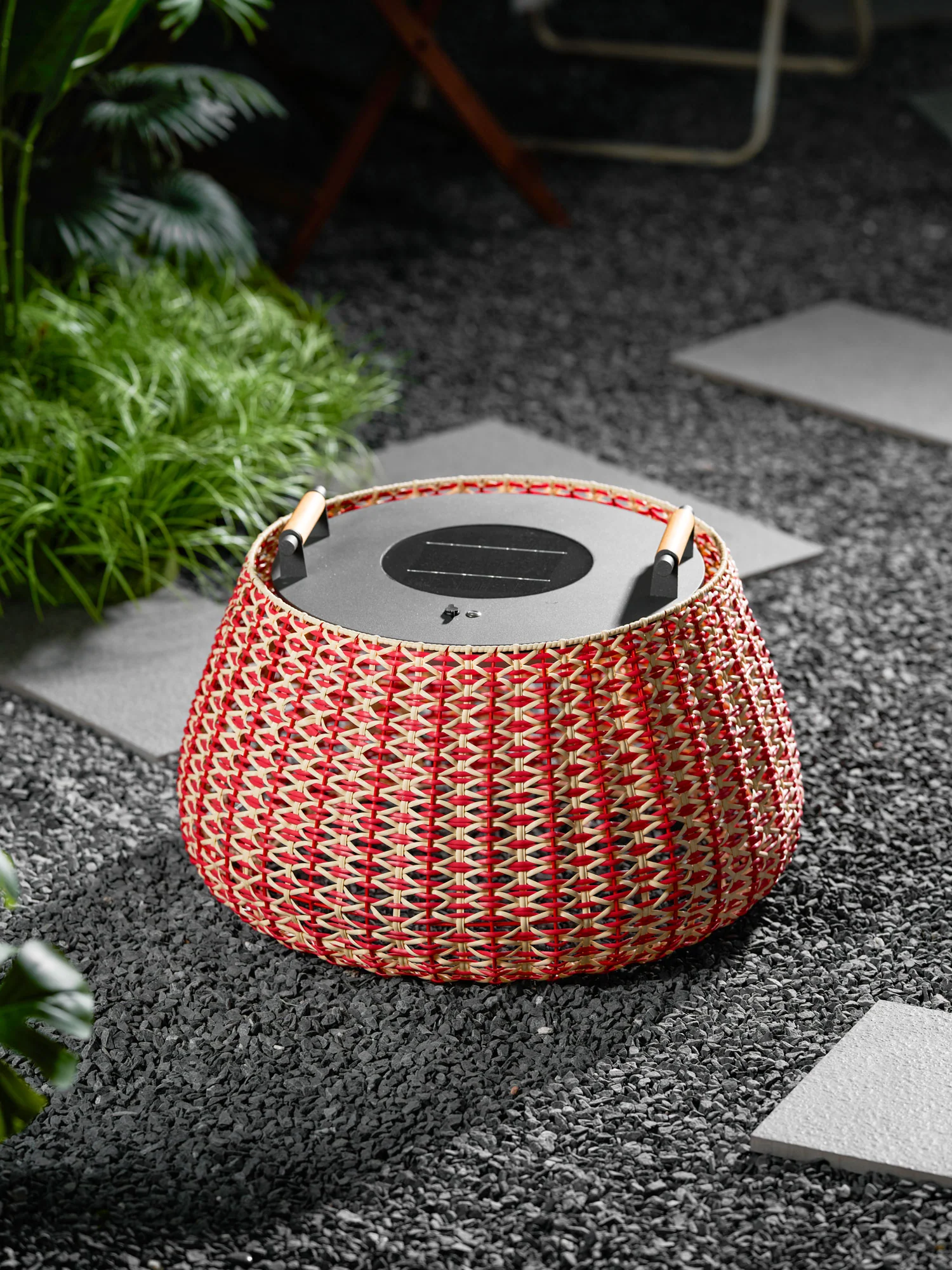Solara Weave Outdoor Lantern Lamp - Image 11