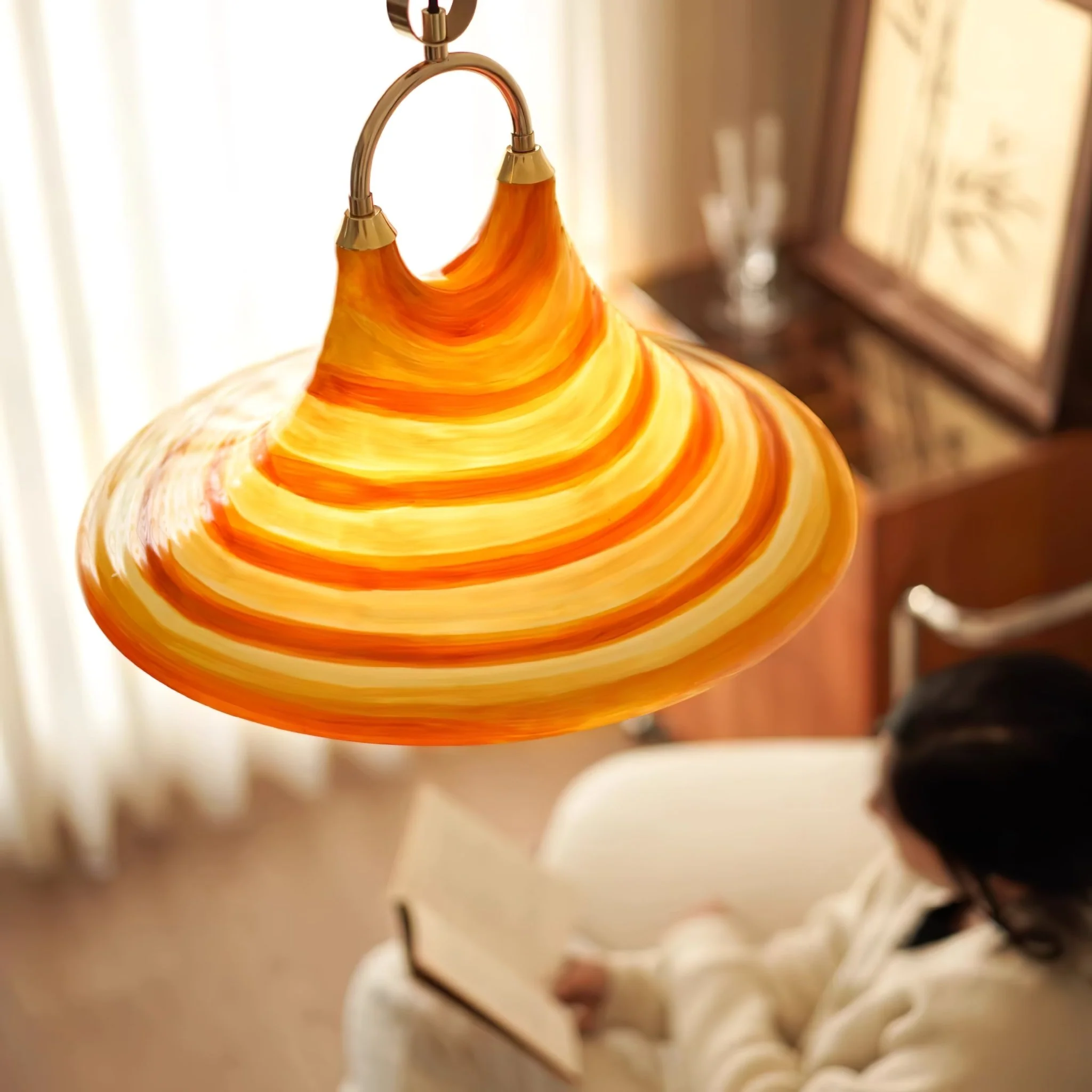 Solari Swirl Glass Pendant Light - Image 21