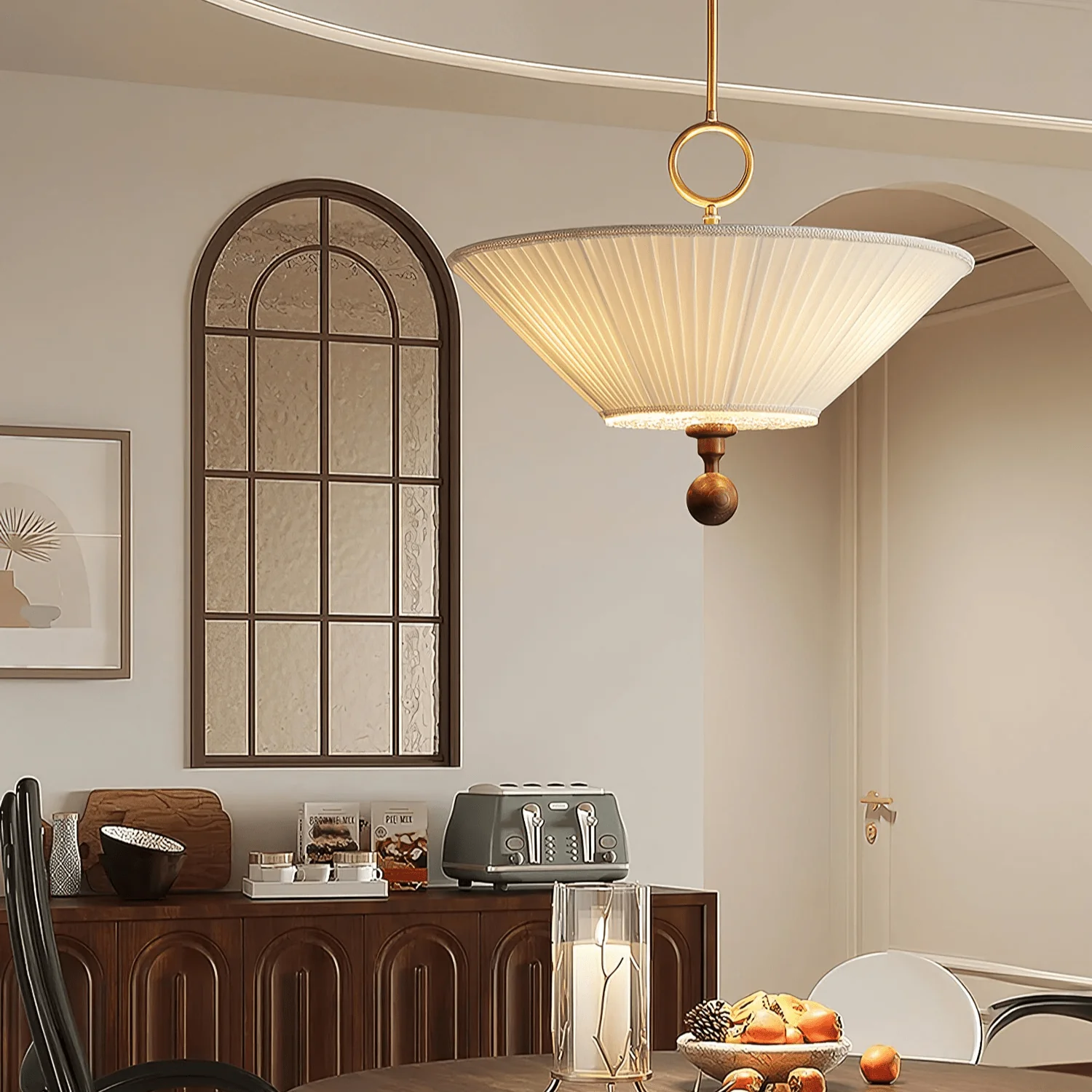 Solaria Pleated Pendant Light - Image 3
