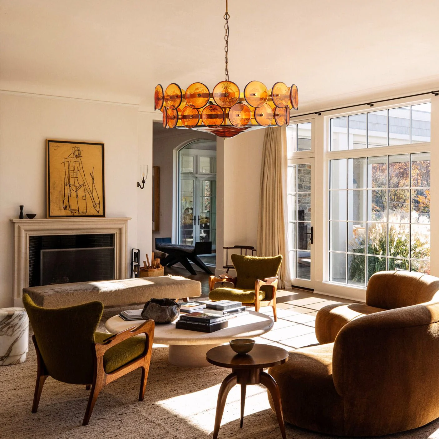 Solaris Disc Murano Chandelier - Image 20