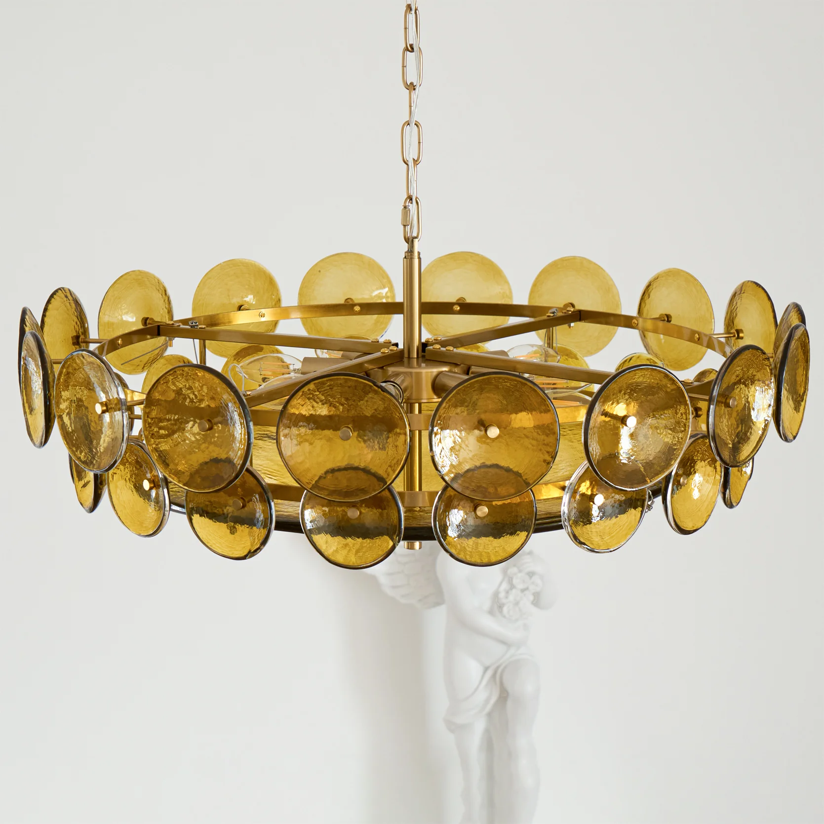 Solaris Disc Murano Chandelier - Image 21