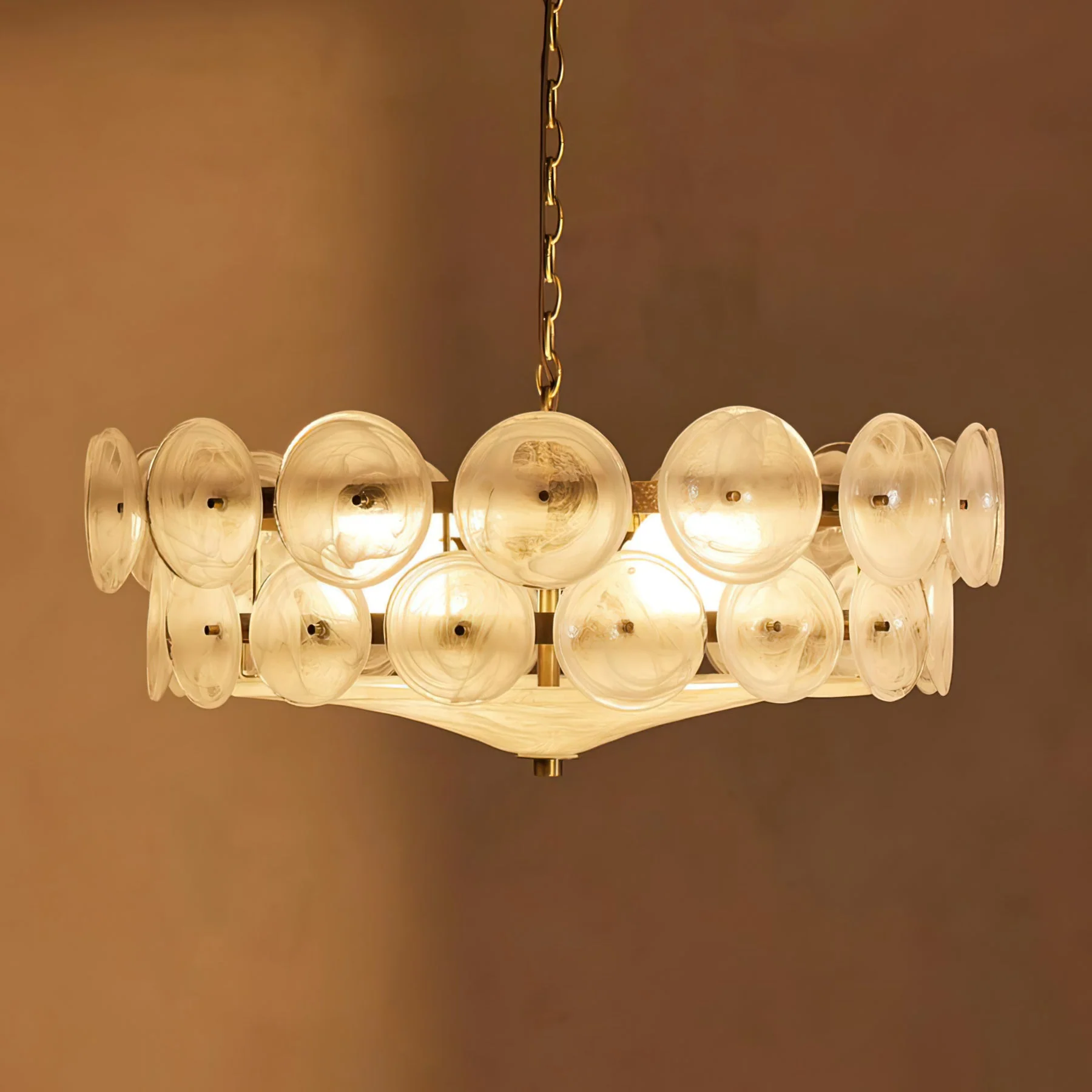 Solaris Disc Murano Chandelier - Image 43