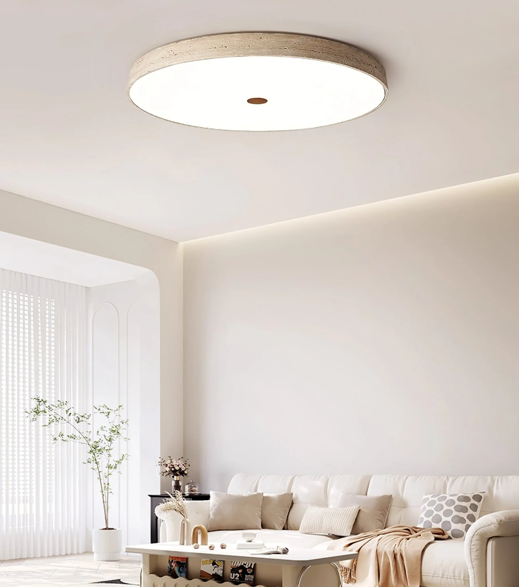 Solaro Travertine Ceiling Lamp - Image 20