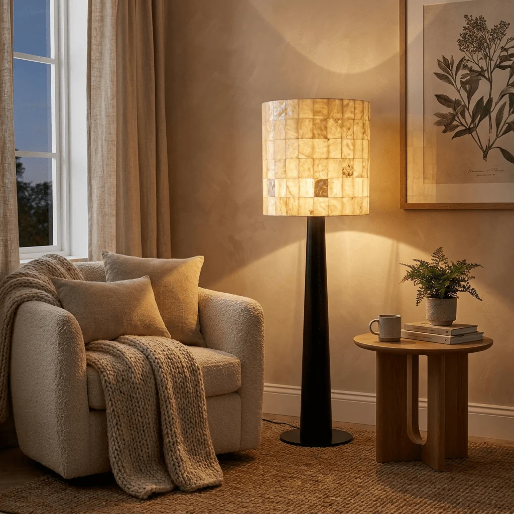 Solavera Alabaster Mosaic Floor Lamp - Image 5