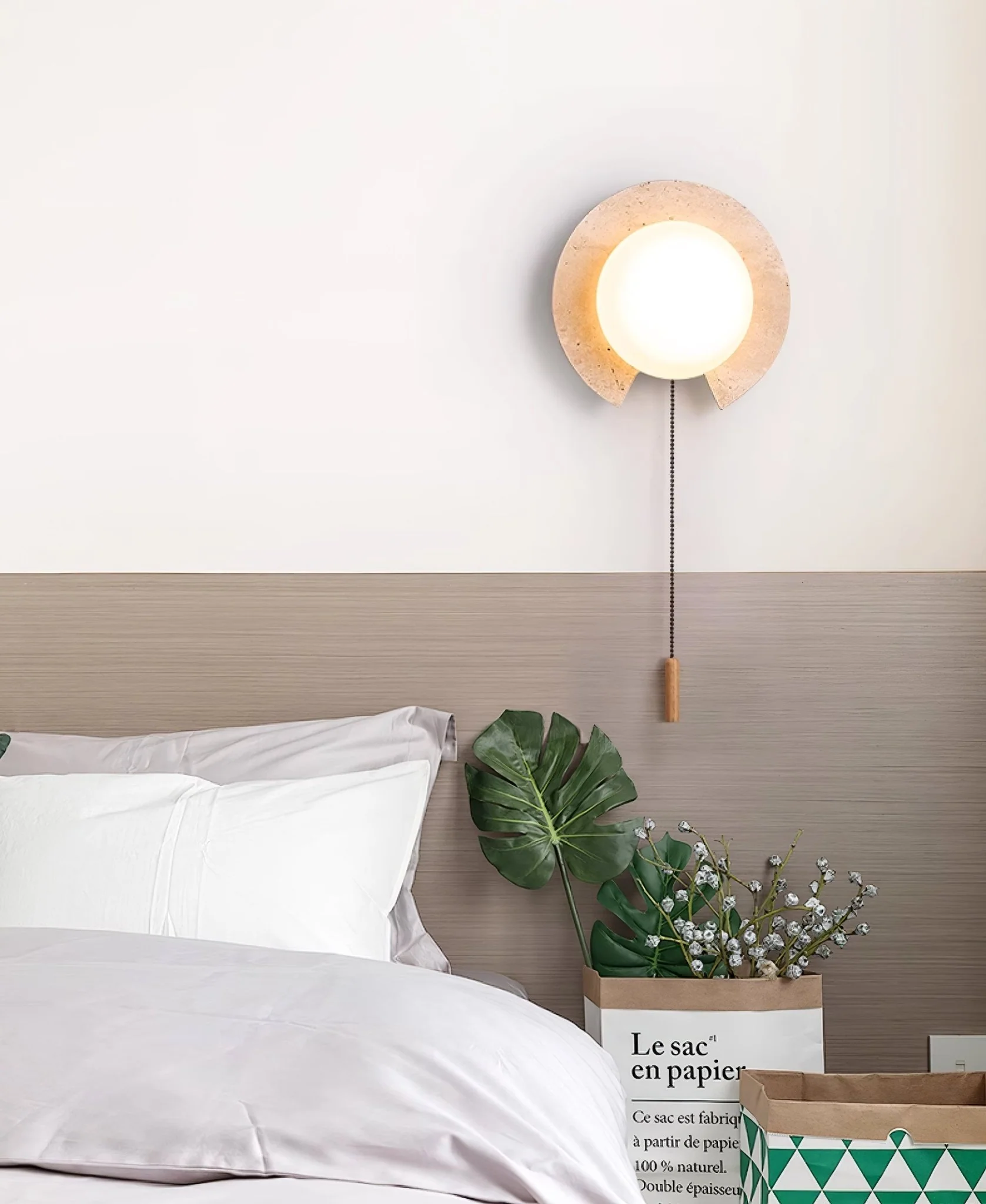 Solclip Travertine Wall Light - Image 3