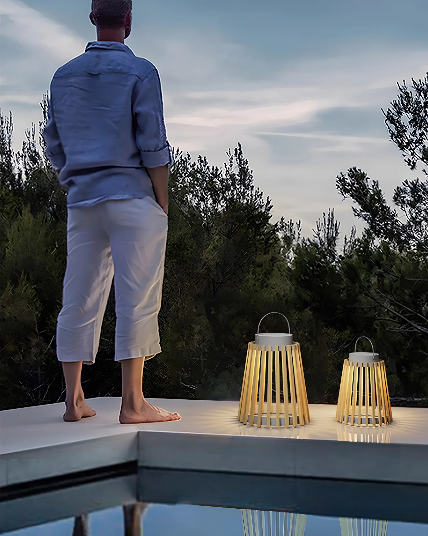 Solene Solar Outdoor Lantern Lamp - Image 8