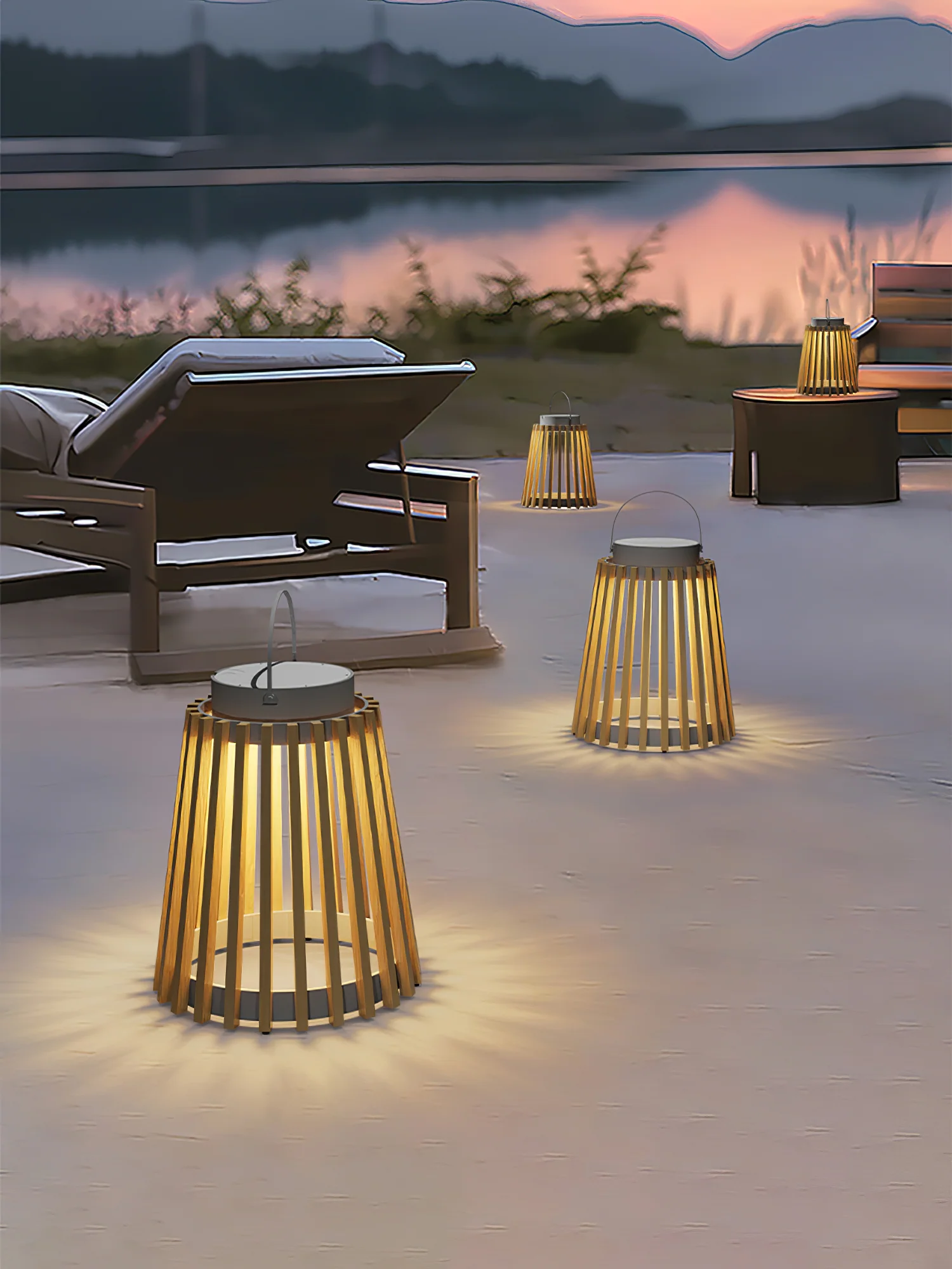 Solene Solar Outdoor Lantern Lamp - Image 9