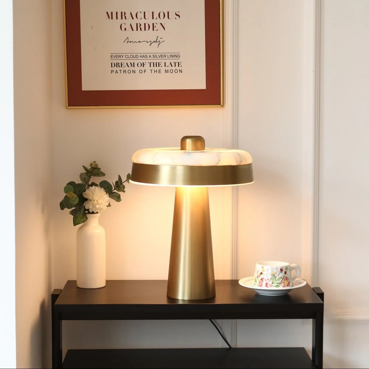 Solis Alabaster Disc Table Lamp - Image 2