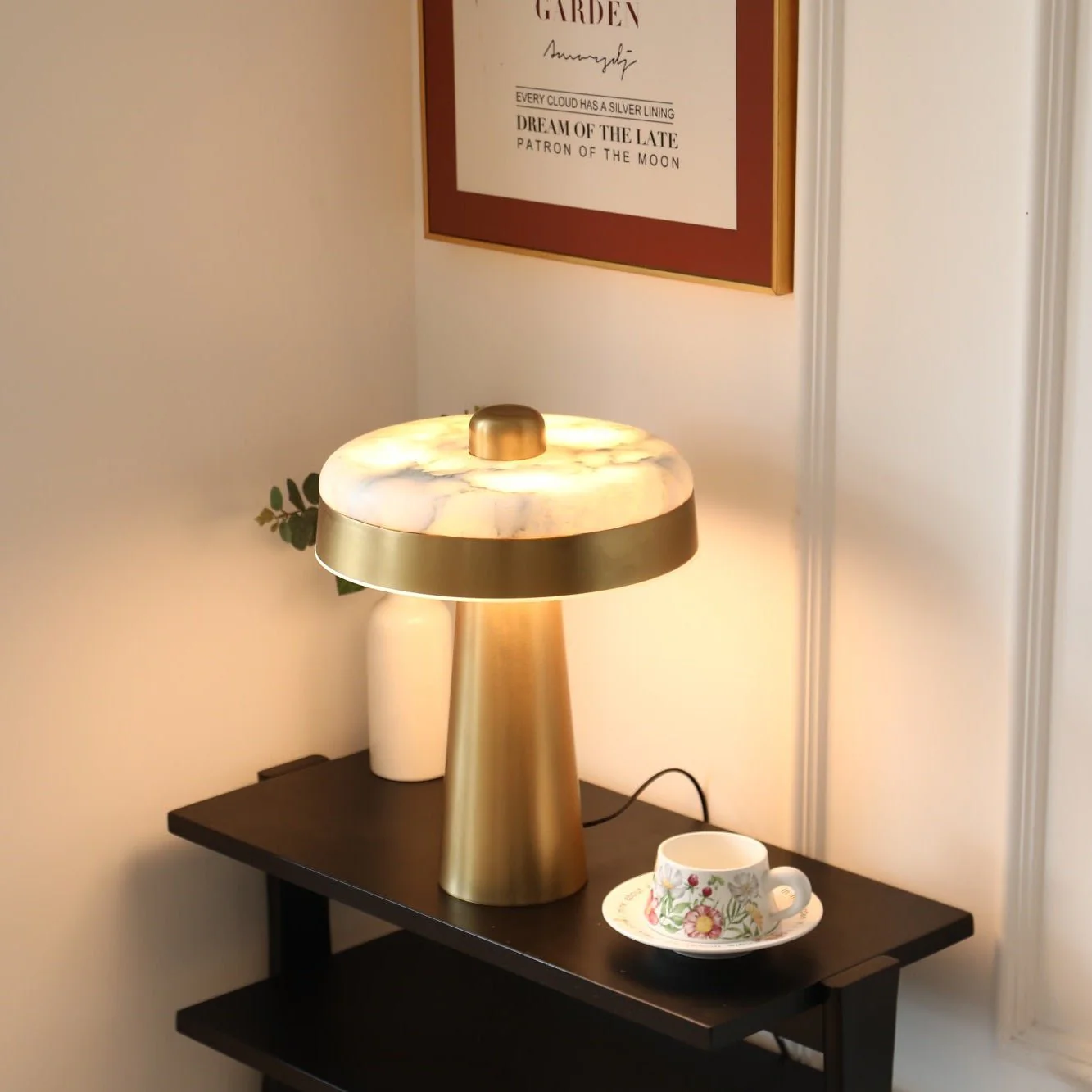 Solis Alabaster Disc Table Lamp - Image 7
