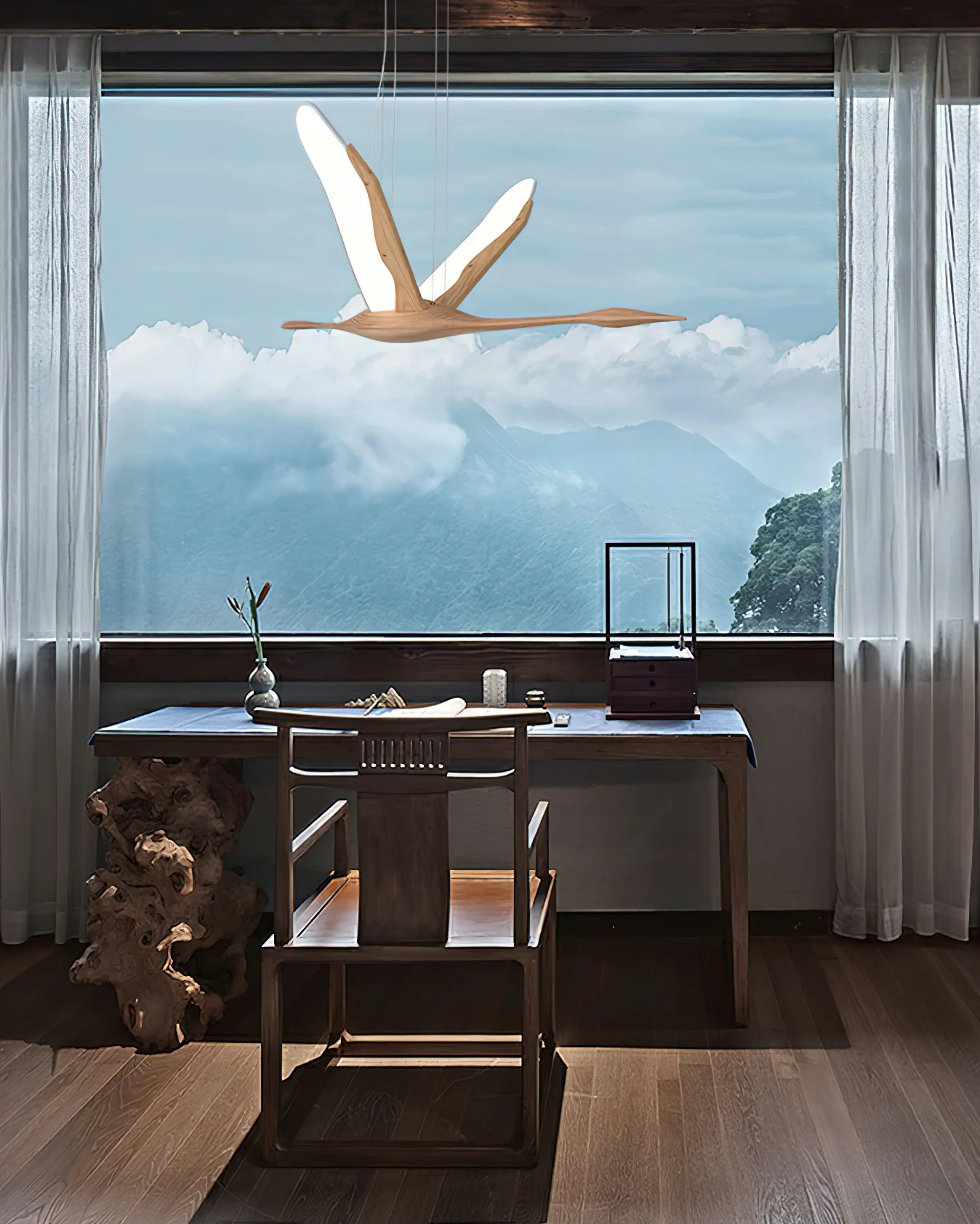 Solitude Crane Pendant Lamp - Image 21