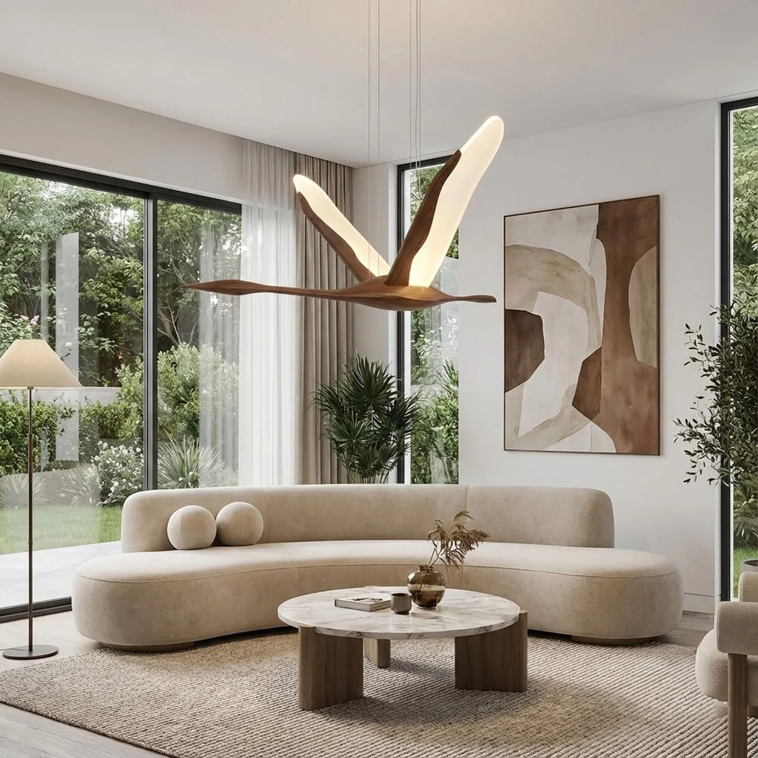 Solitude Crane Pendant Lamp - Image 6