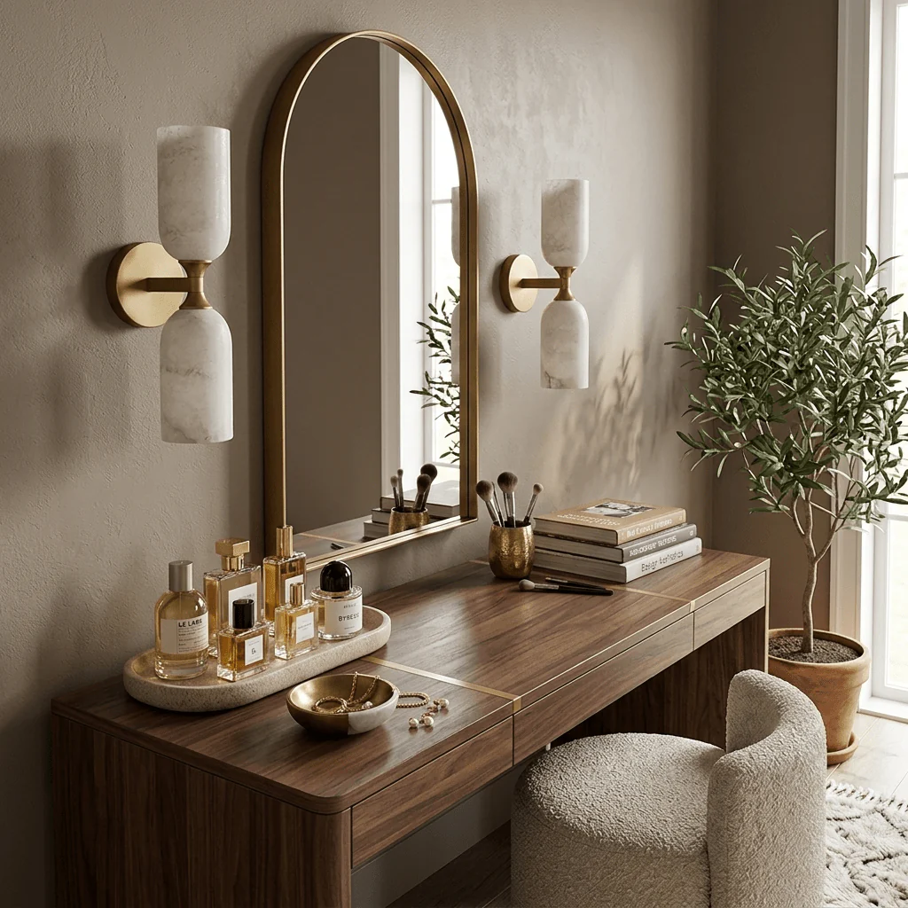 Solmira Twin Alabaster Wall Sconce - Image 3