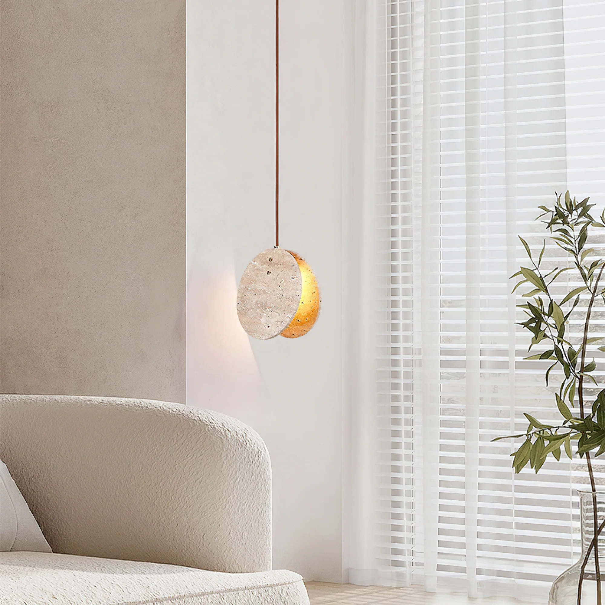 Solstice Stone Pendant Light - Image 8