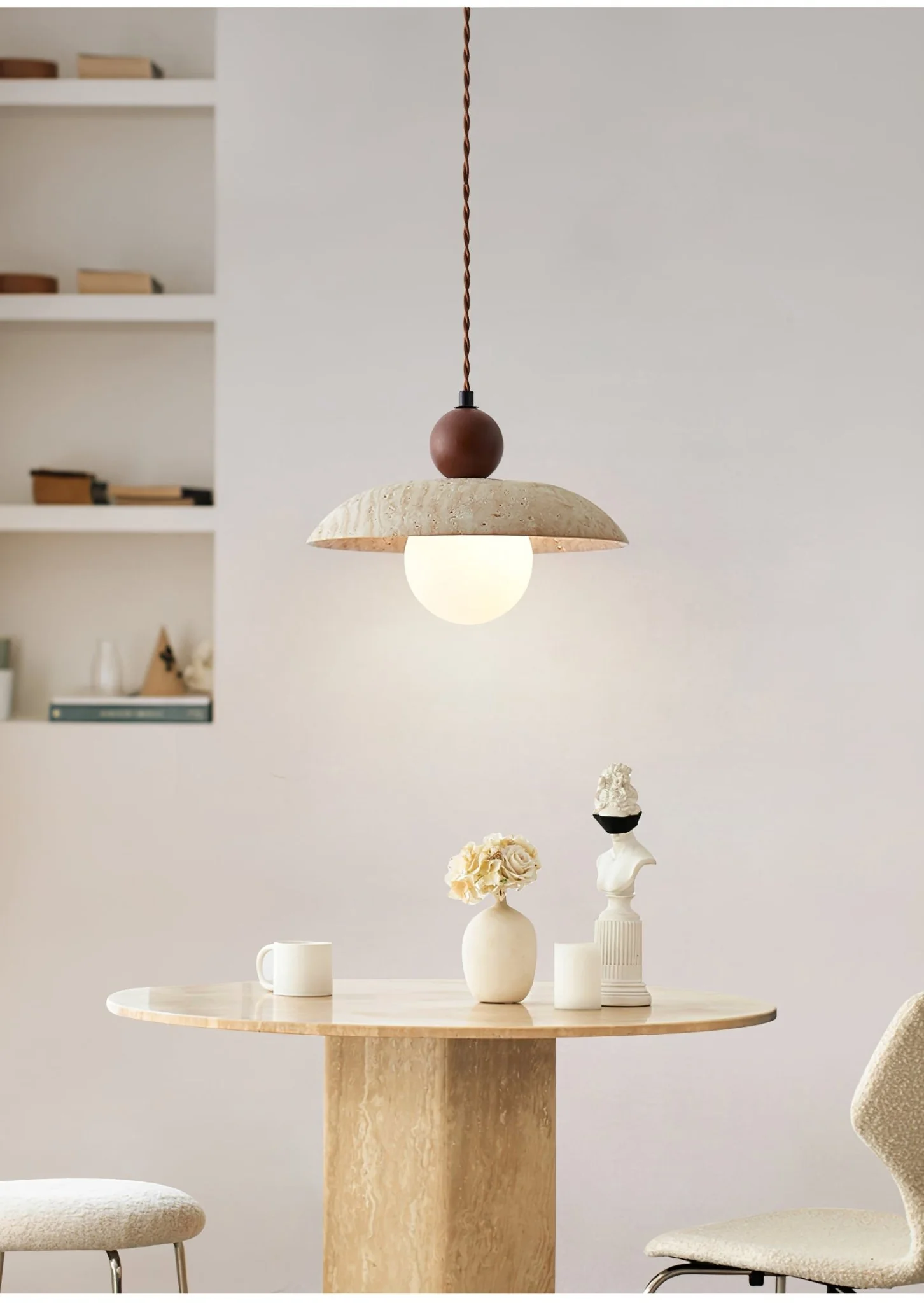 Soluna Travertine Pendant Light - Image 6