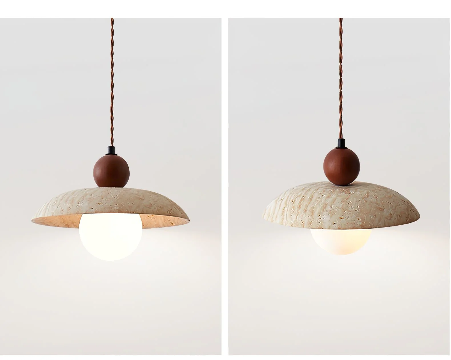 Soluna Travertine Pendant Light - Image 7