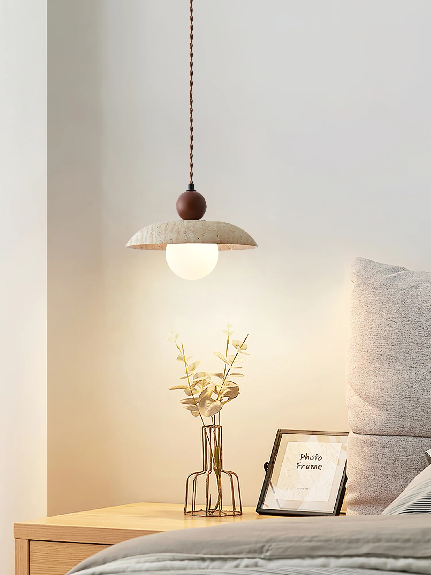 Soluna Travertine Pendant Light - Image 8