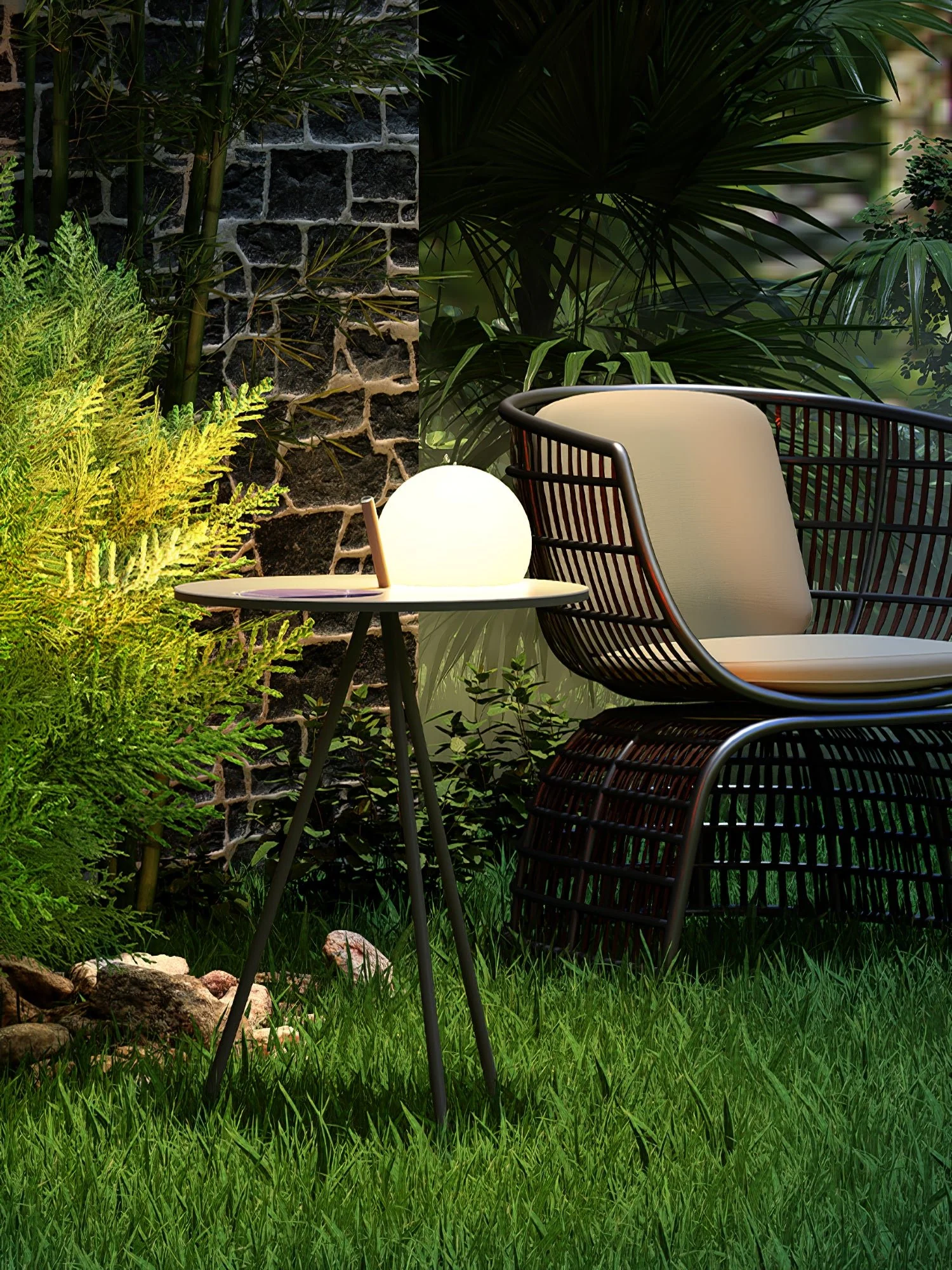 Soluna Tripod Outdoor Lamp - Image 3
