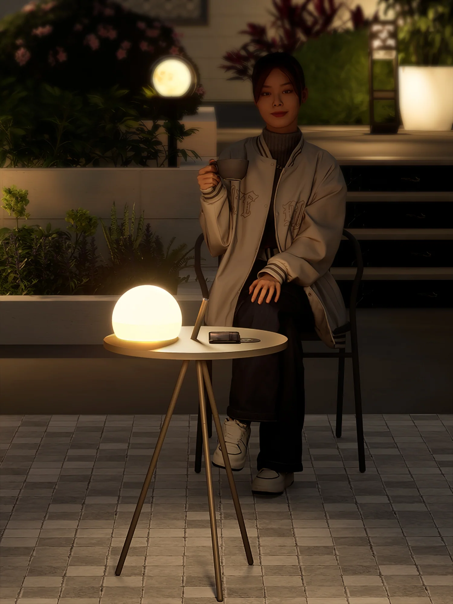 Soluna Tripod Outdoor Lamp - Image 5