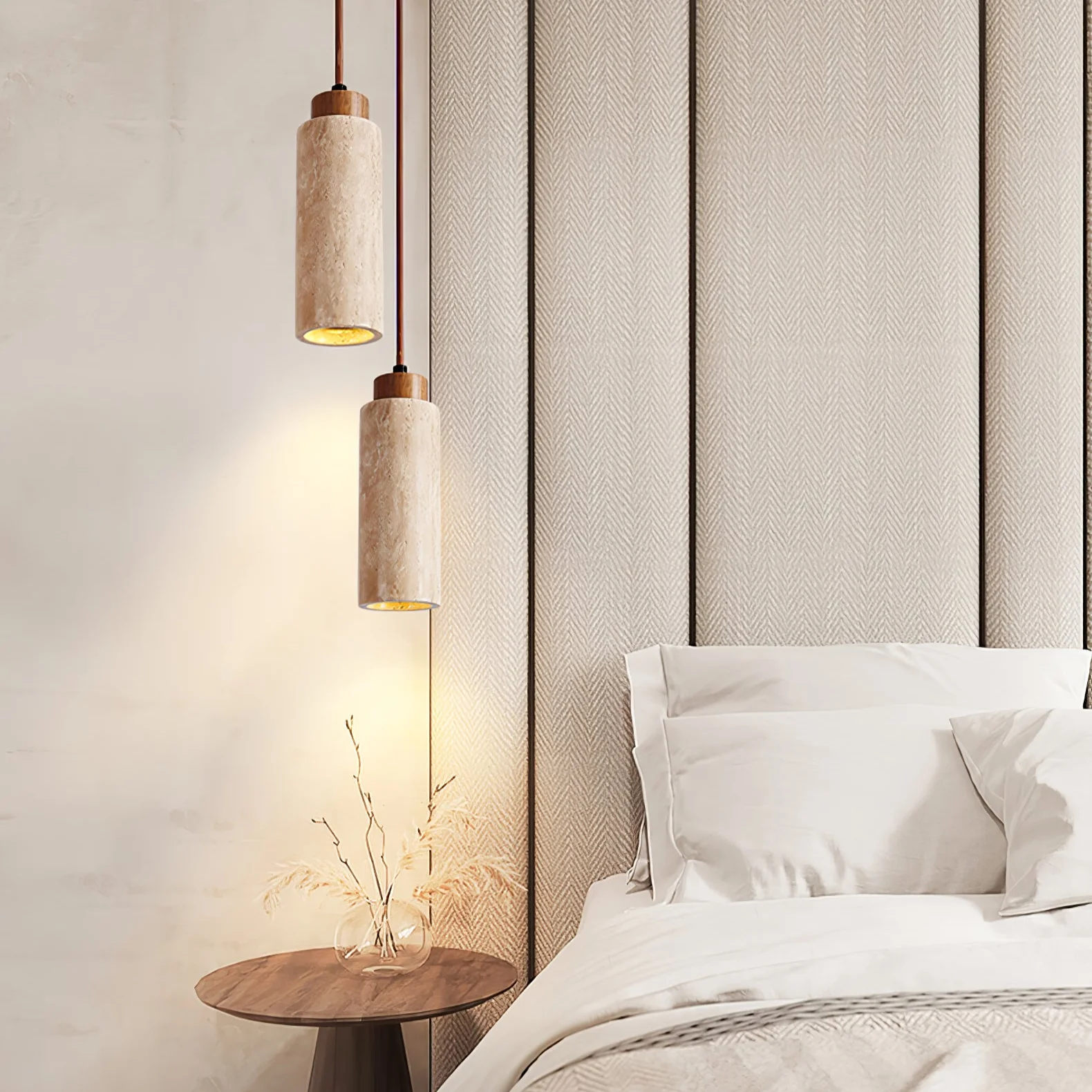 Solvara Travertine Pendant Lamp - Image 6