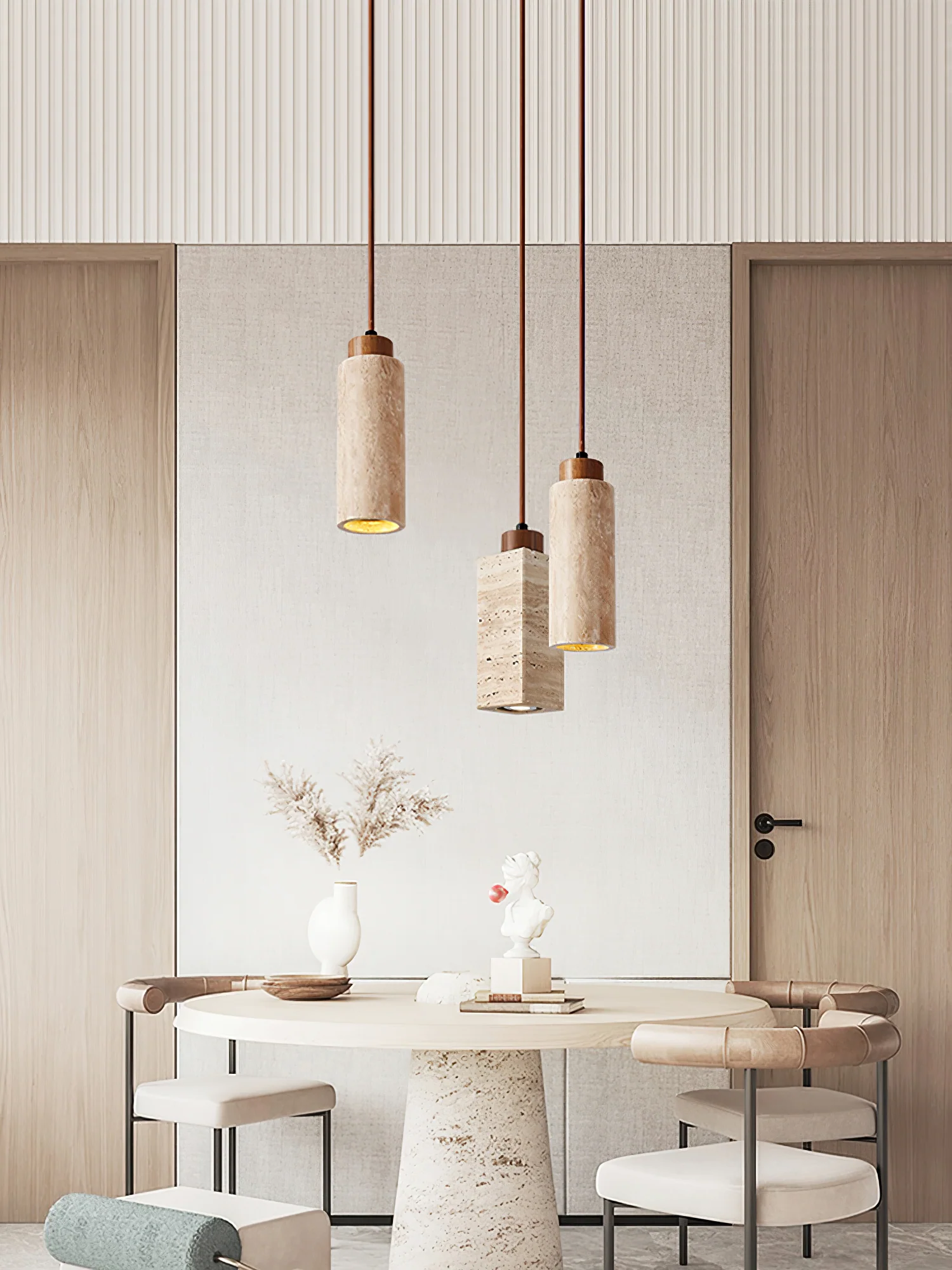 Solvara Travertine Pendant Lamp - Image 7