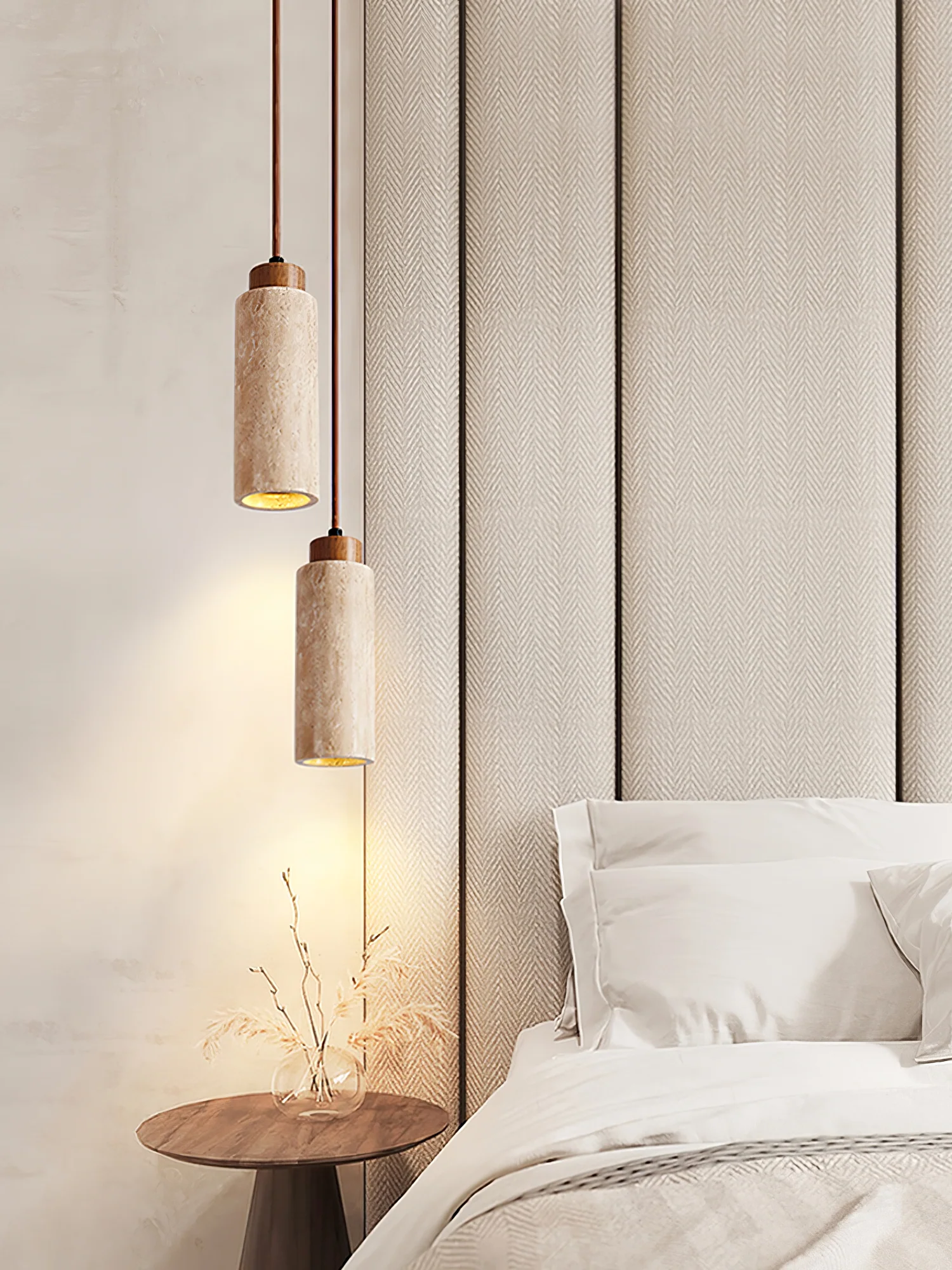 Solvara Travertine Pendant Lamp - Image 9