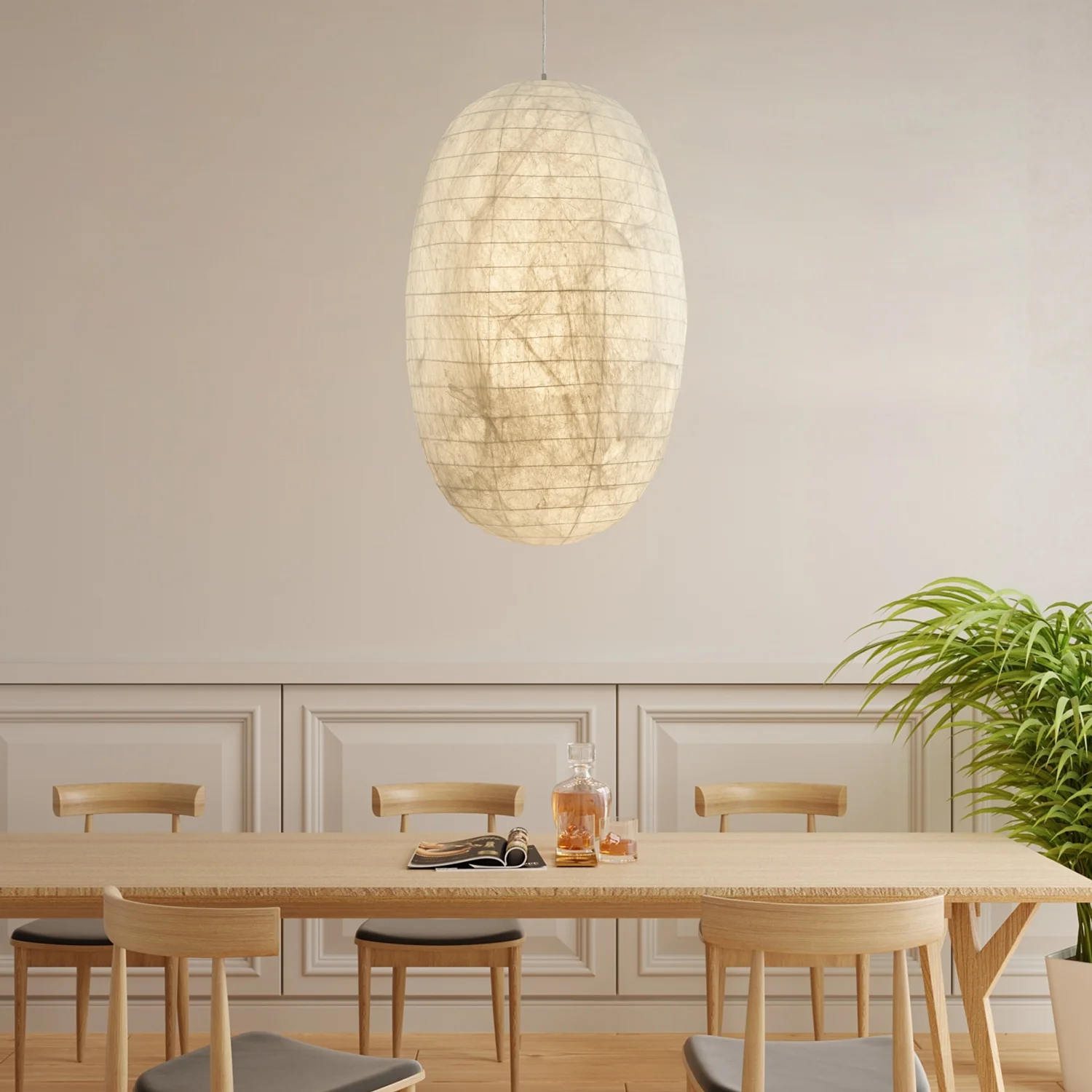 Sophia Silk Pendant Lamp - Image 3