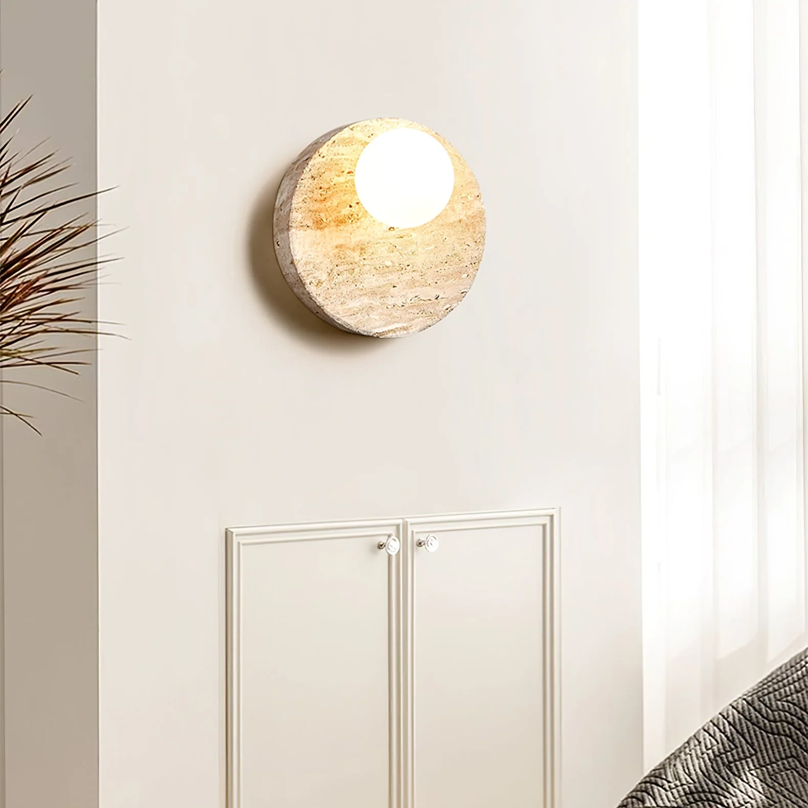 Sorella Travertine Sconce - Image 14
